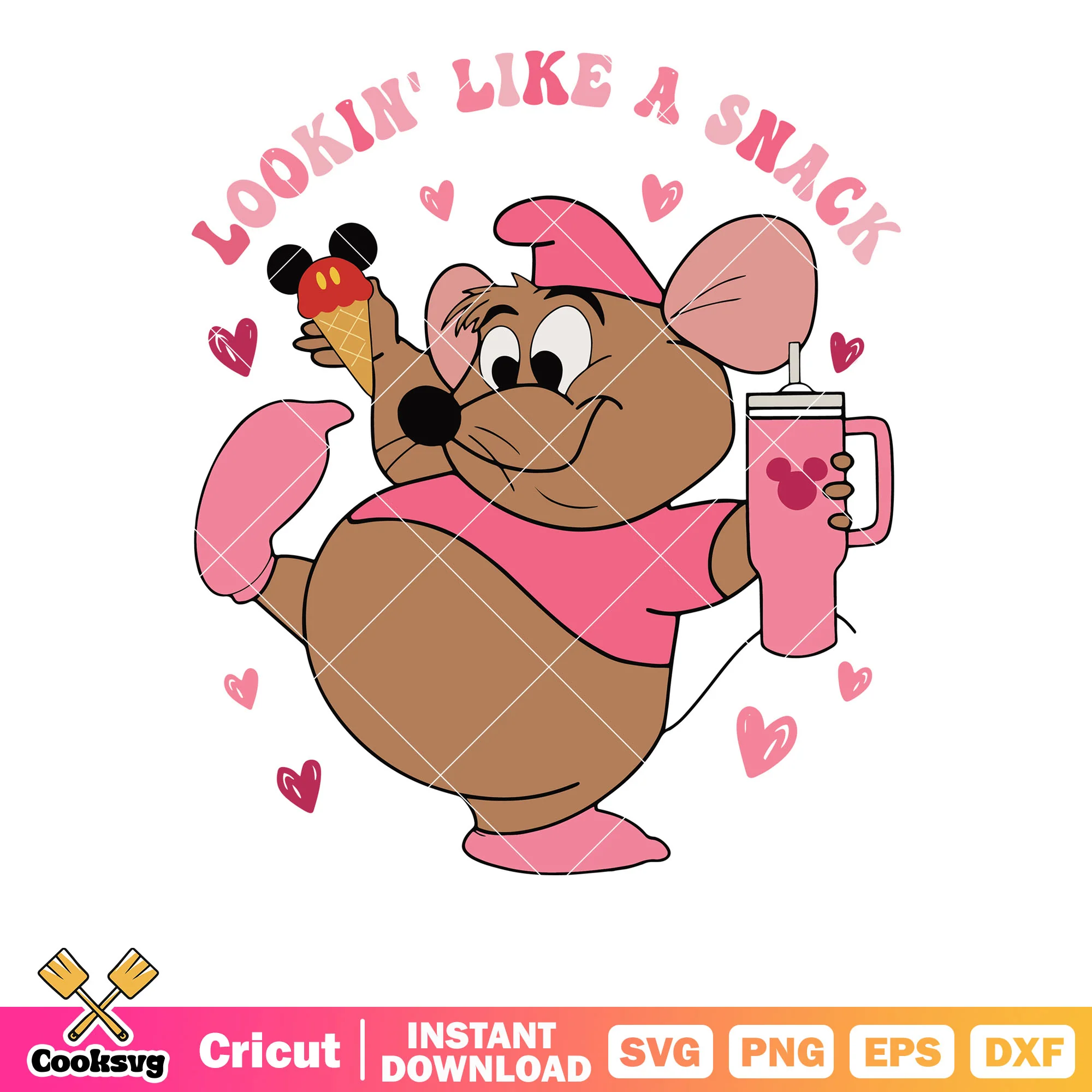 Disney lookin like a snack valentine svg, disney valentine svg