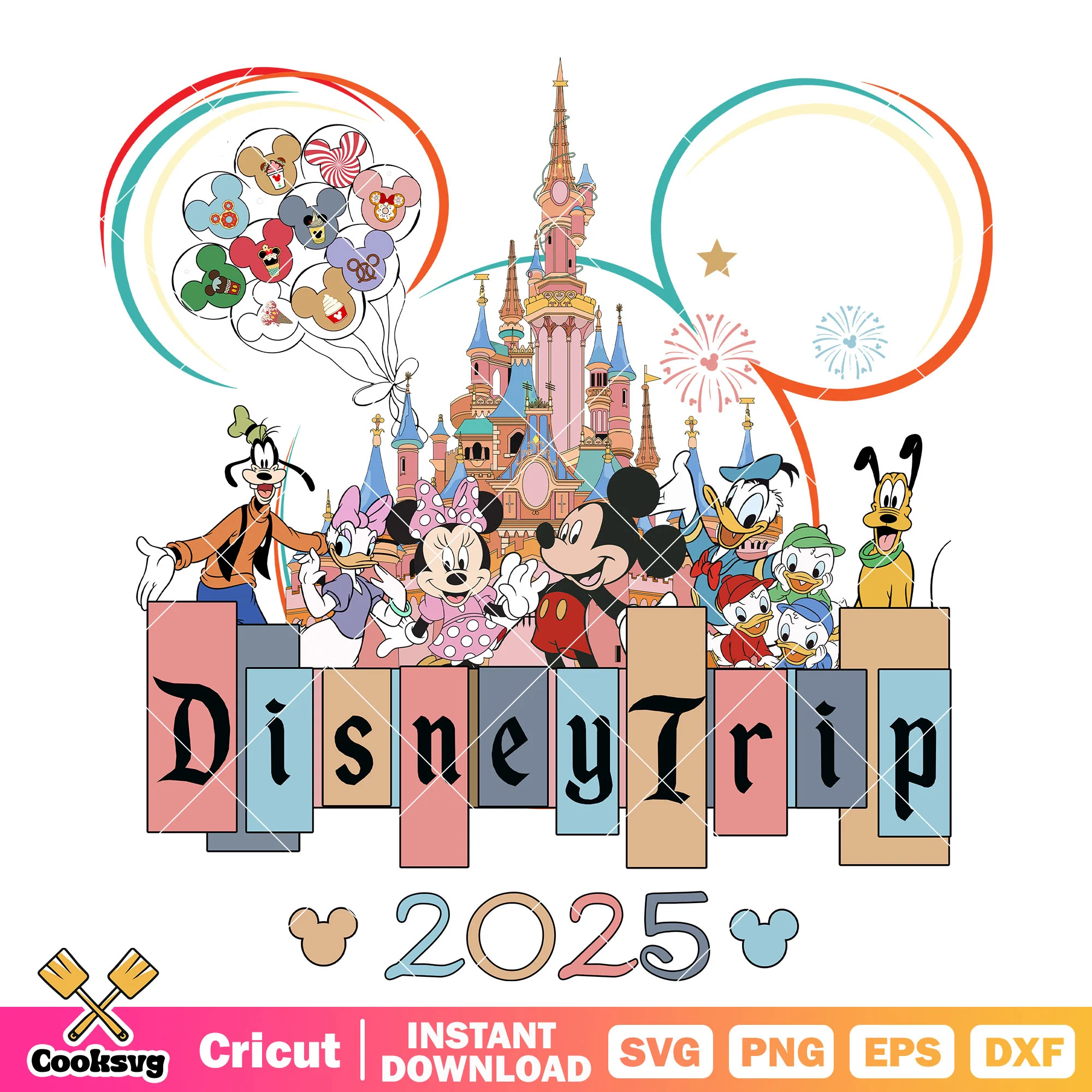Disney trip 2025 mickey friends png, disney trip png, disney 2025 png