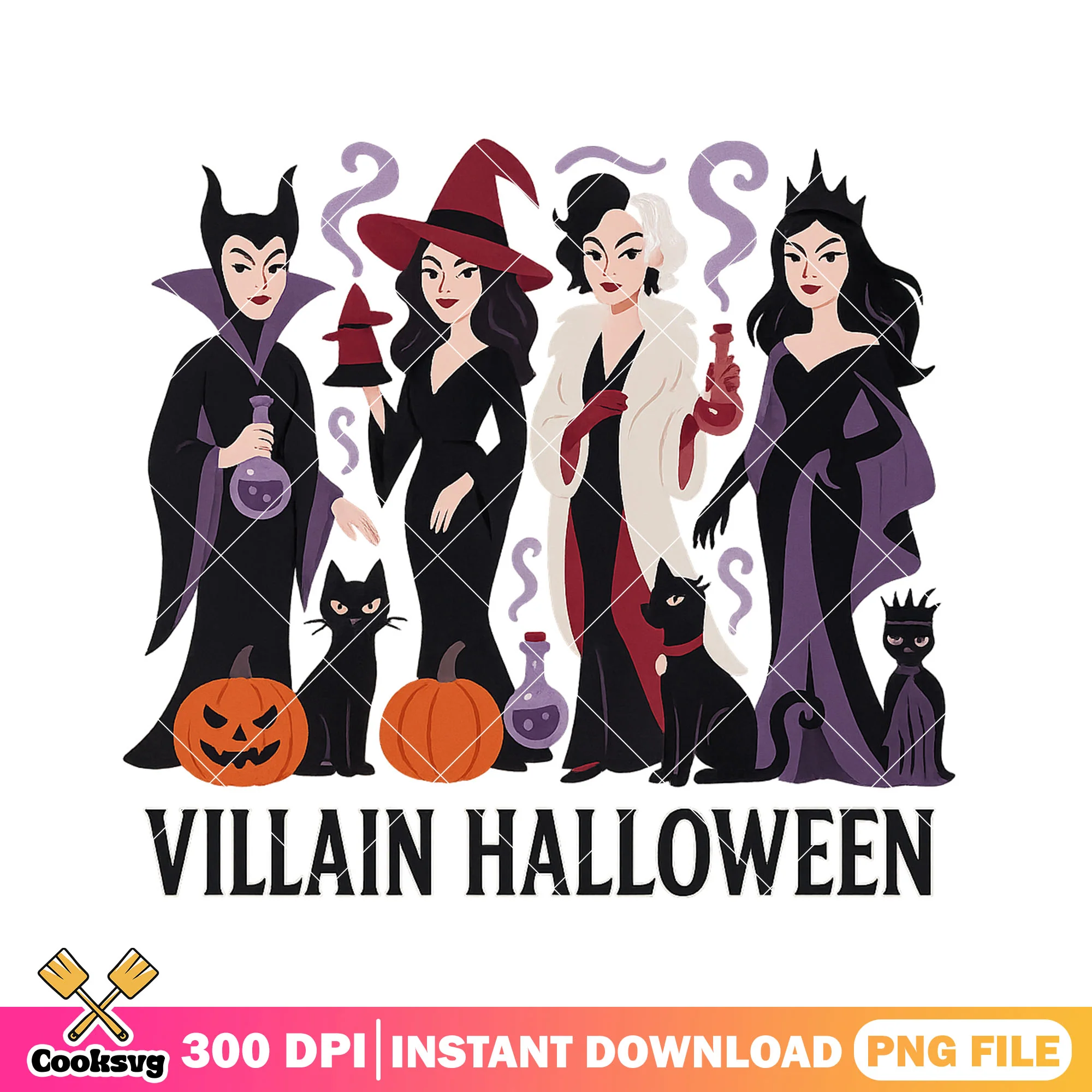 Disney villain halloween design png, scary halloween costumes png