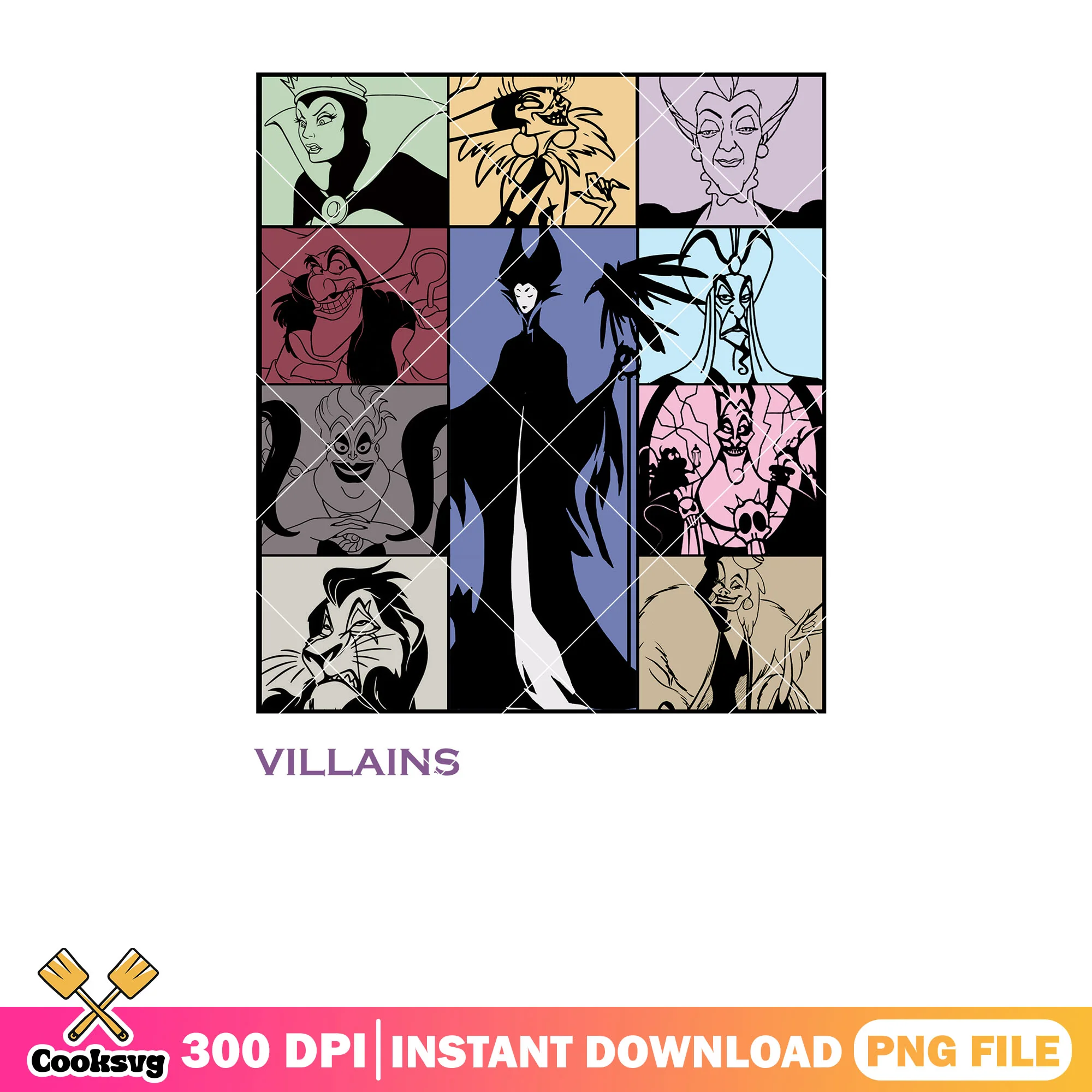 Disney villains dark power png, disney villains png, horror disney png
