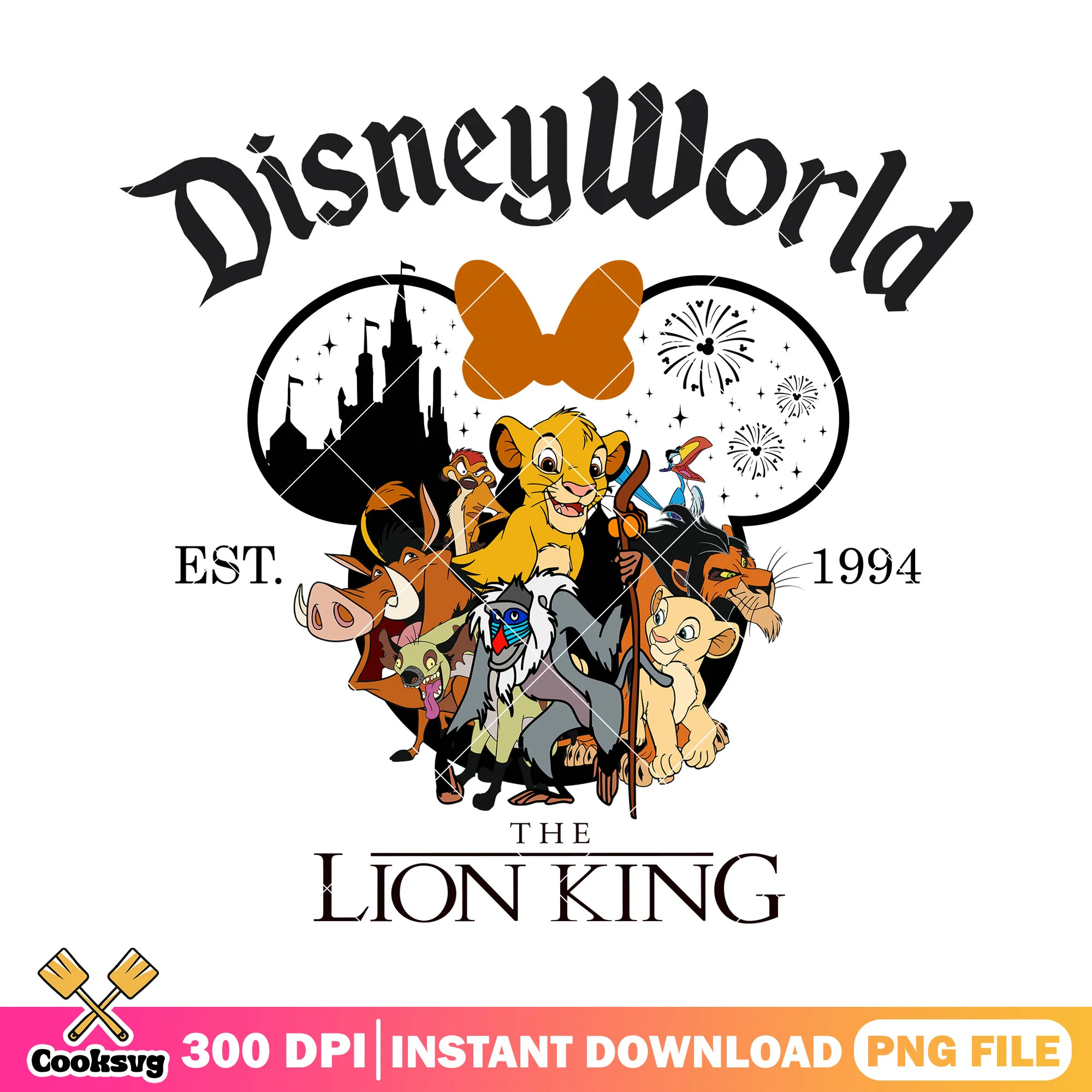Disneyworld lion king minnie png, lion king png, disney world png