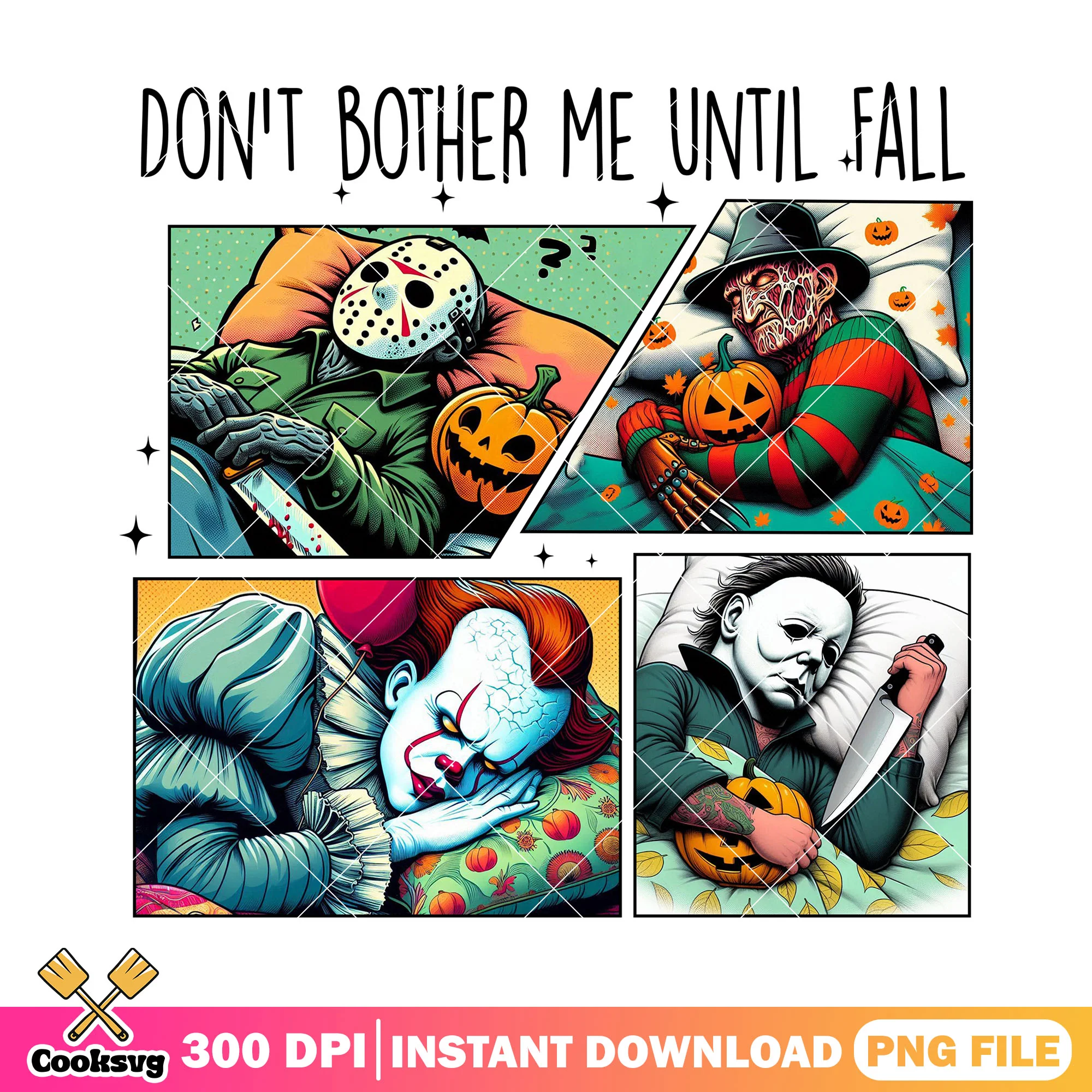 Do not bother me until fall png, halloween art png, horror images png