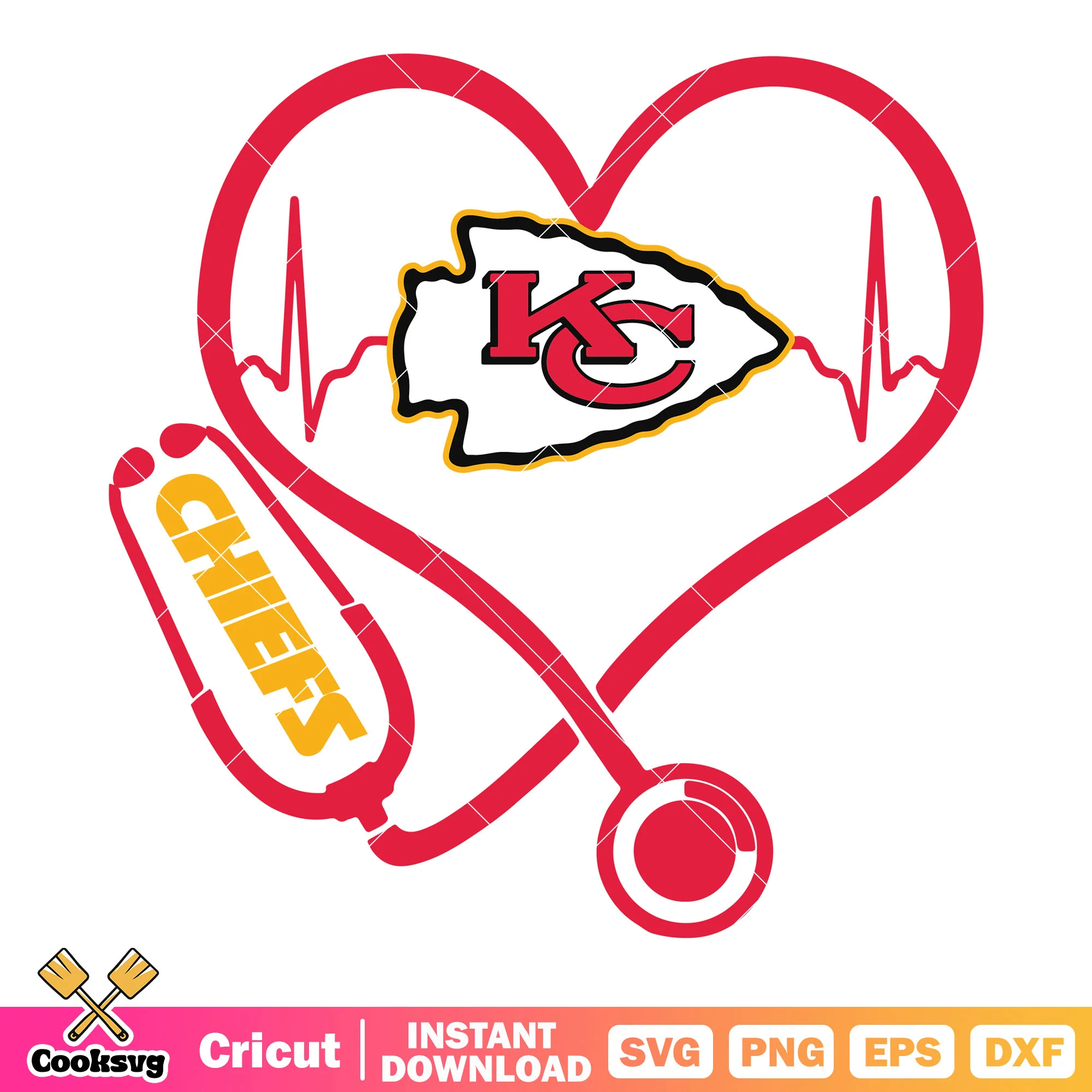 Doctor chiefs kansas bpm svg, nfl game svg, kc chiefs svg