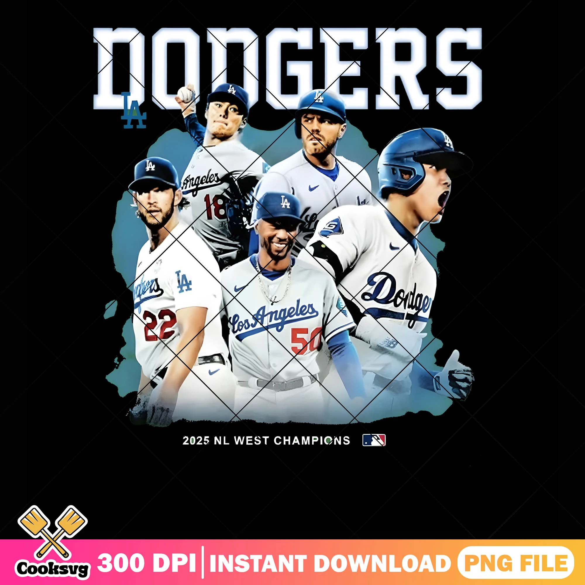 Dodgers players png, nl teams png, nl west standings png
