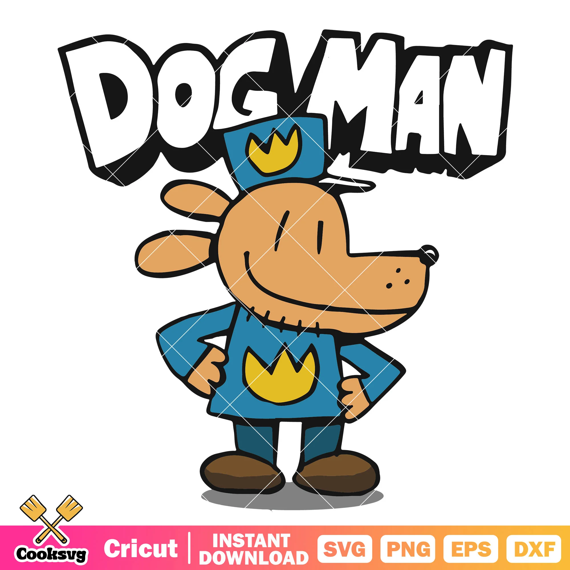 Dog man cartoon characters svg, dog man 2025 svg, dog man characters svg