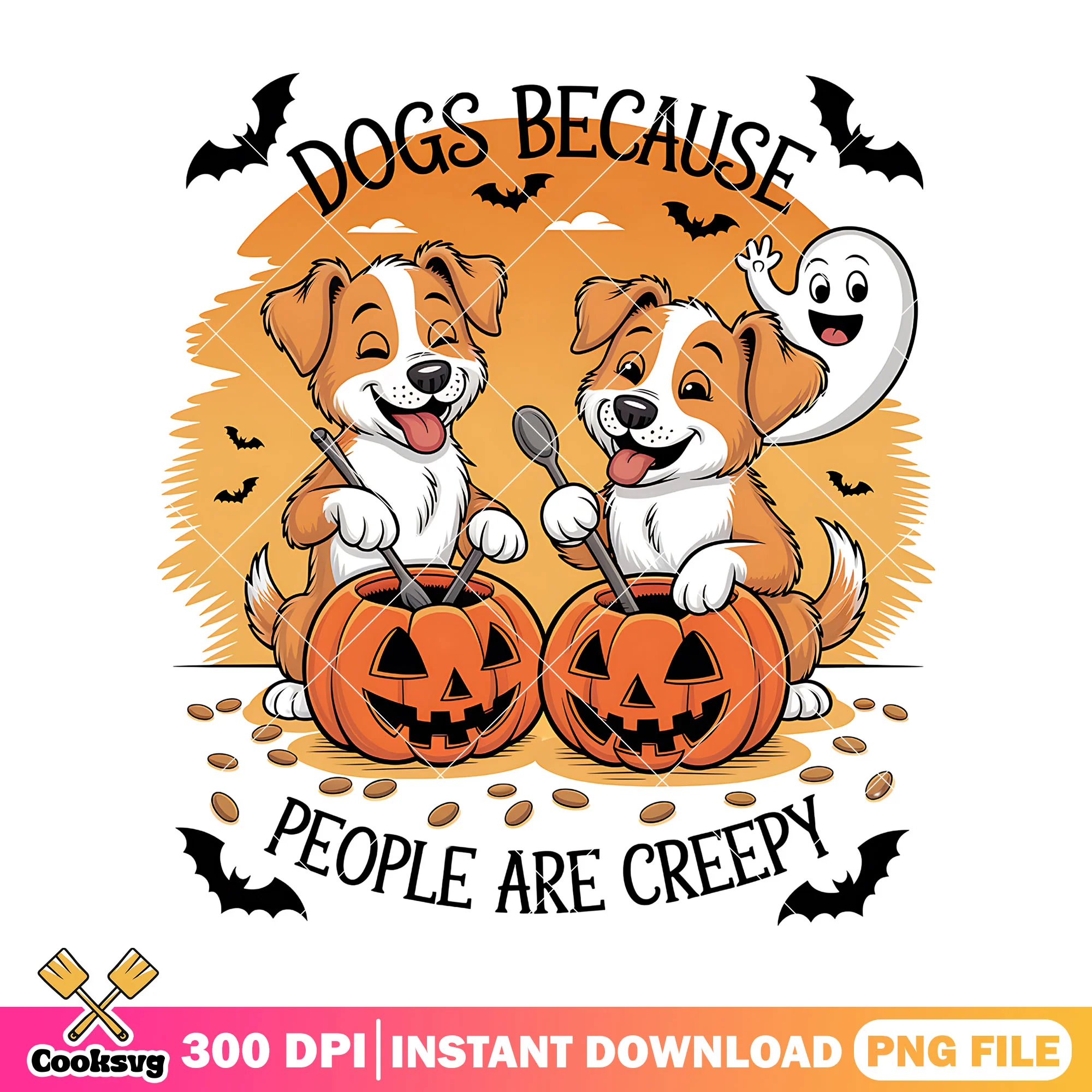 Dogs because people creepy png, happy halloween png, funny memes png