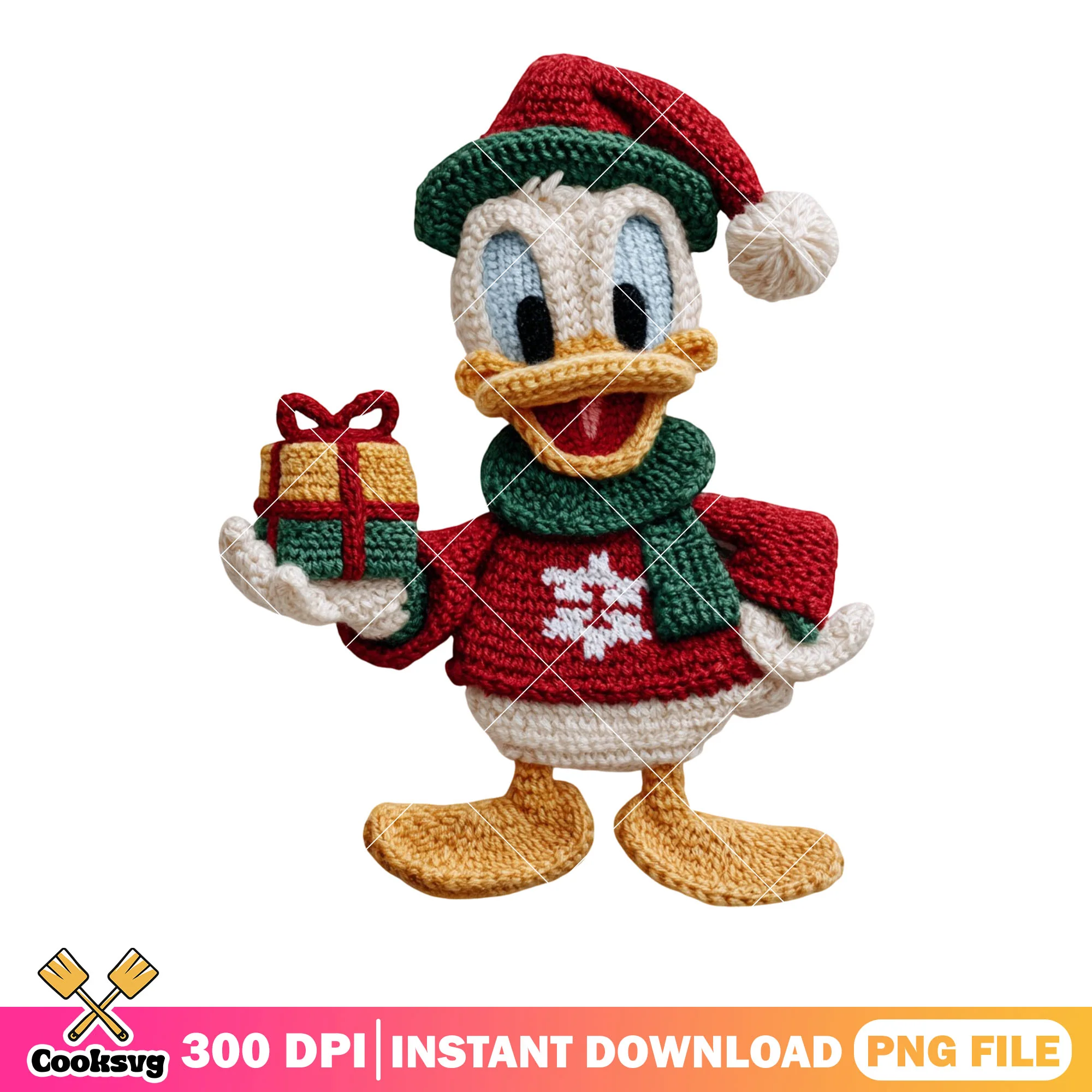 Donald duck christmas png, disney Christmas png, mickey and friends png