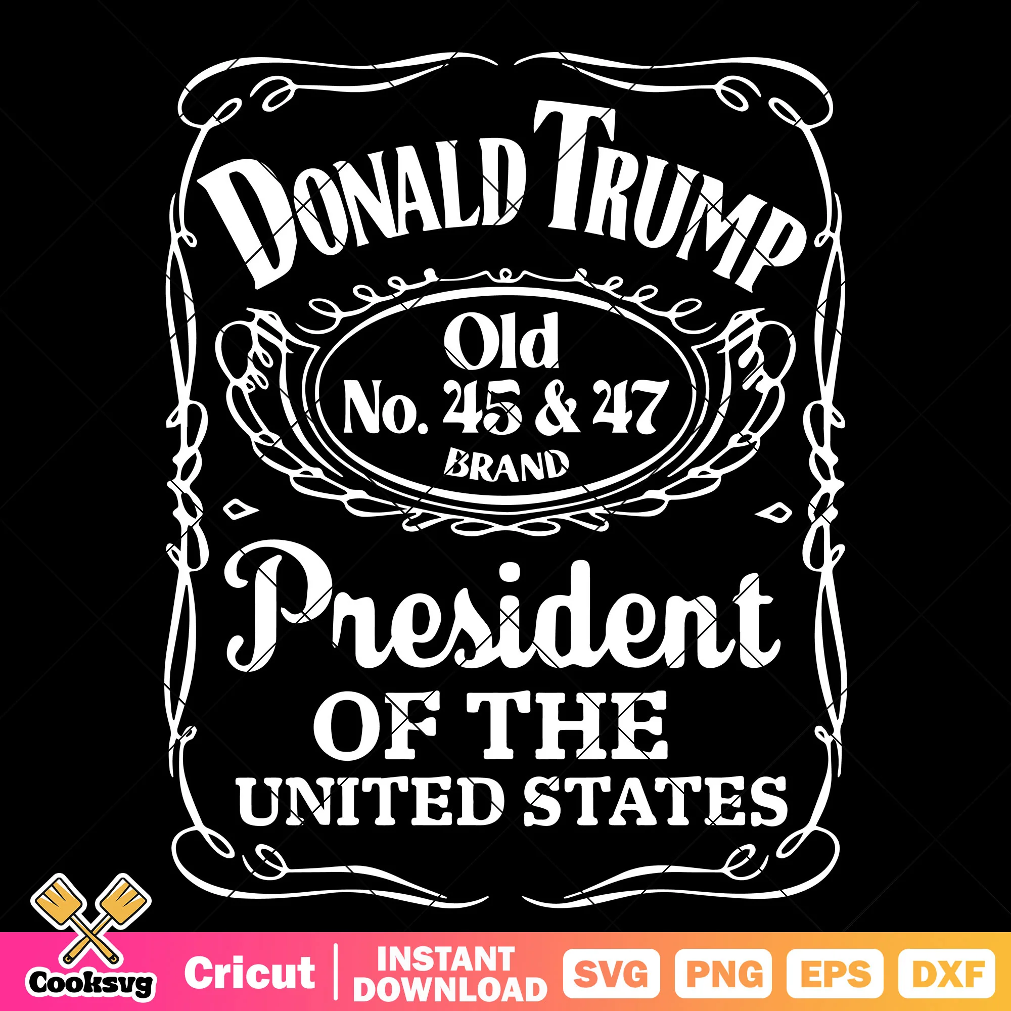 Donald trump president of american svg, donald trump president svg