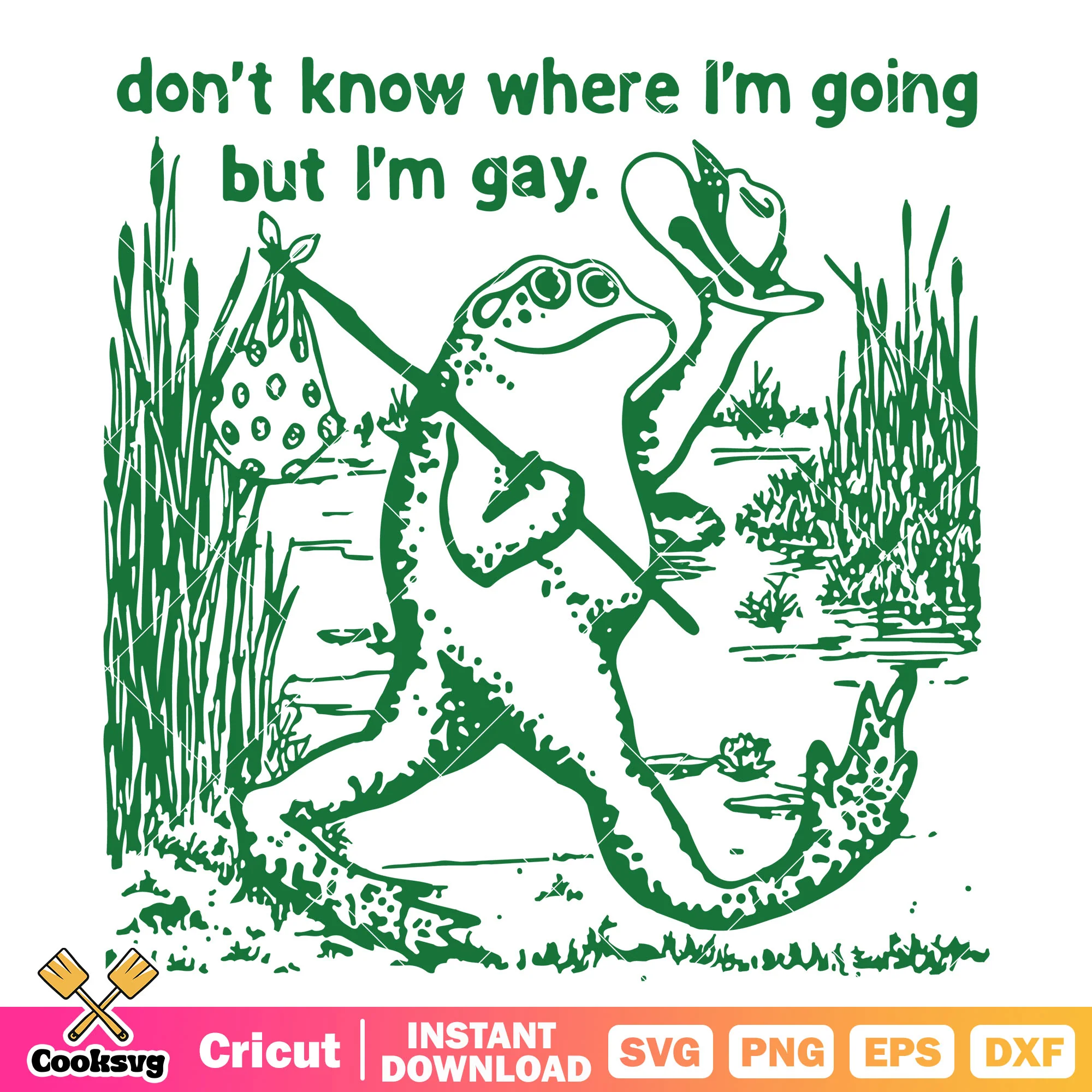 Dont know where Im going but im gay svg, funny gay quotes svg