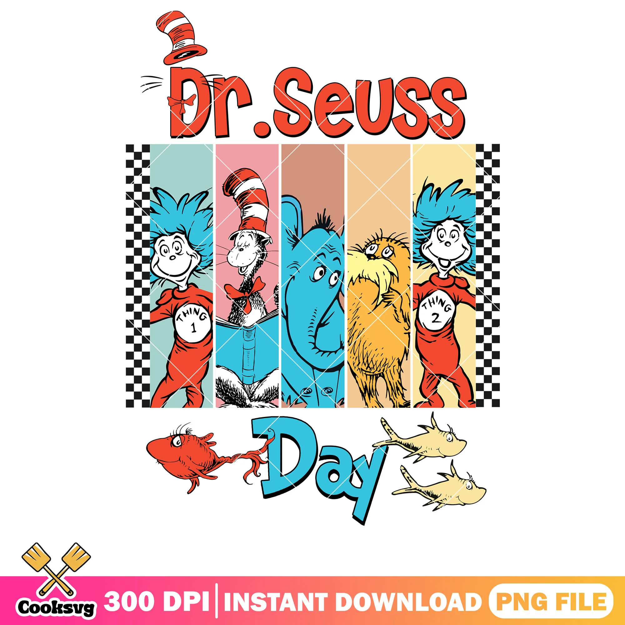 Dr seuss and friends day cartoon png, dr seuss cartoon png