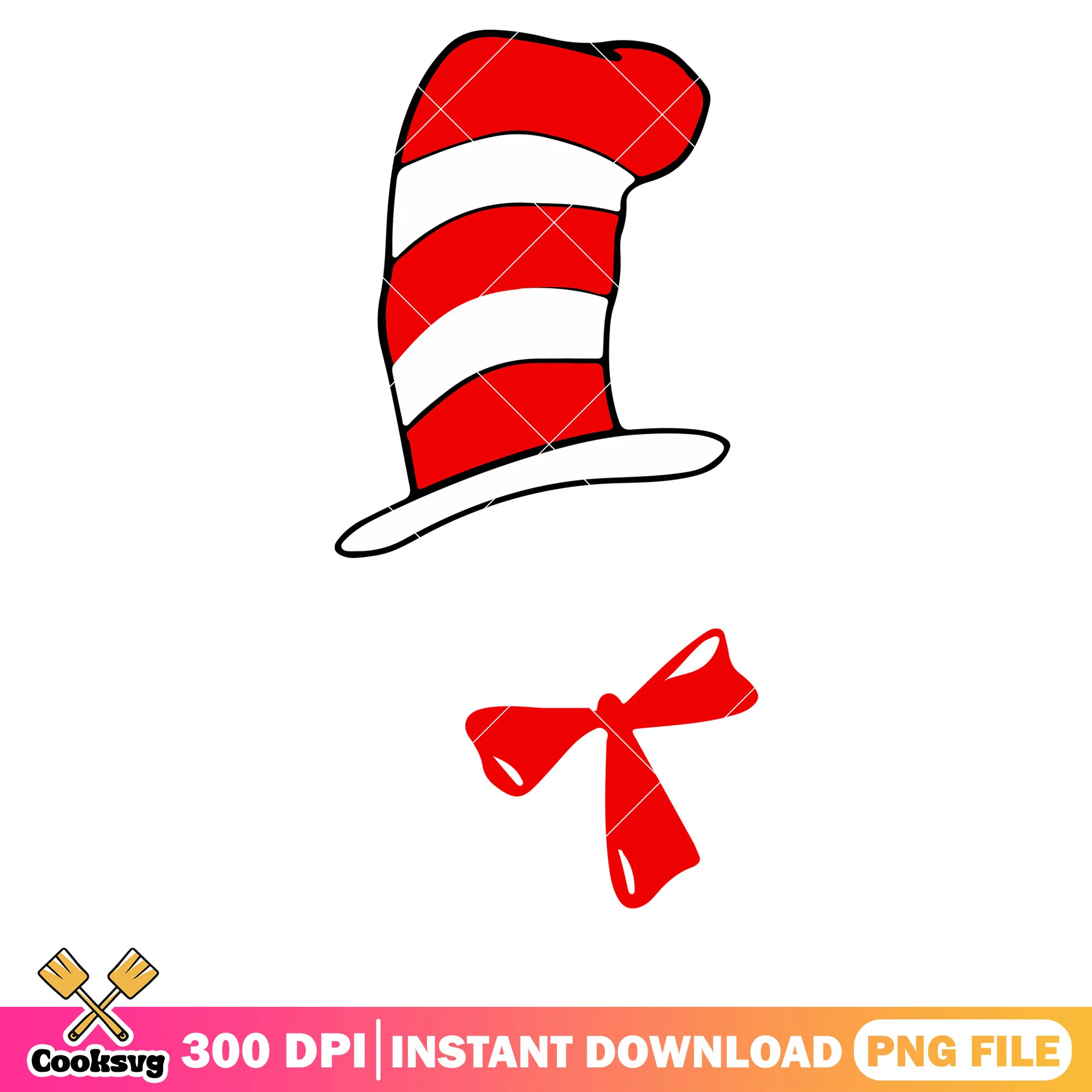 Dr seuss bow tie and hat file png, dr seuss bow tie png