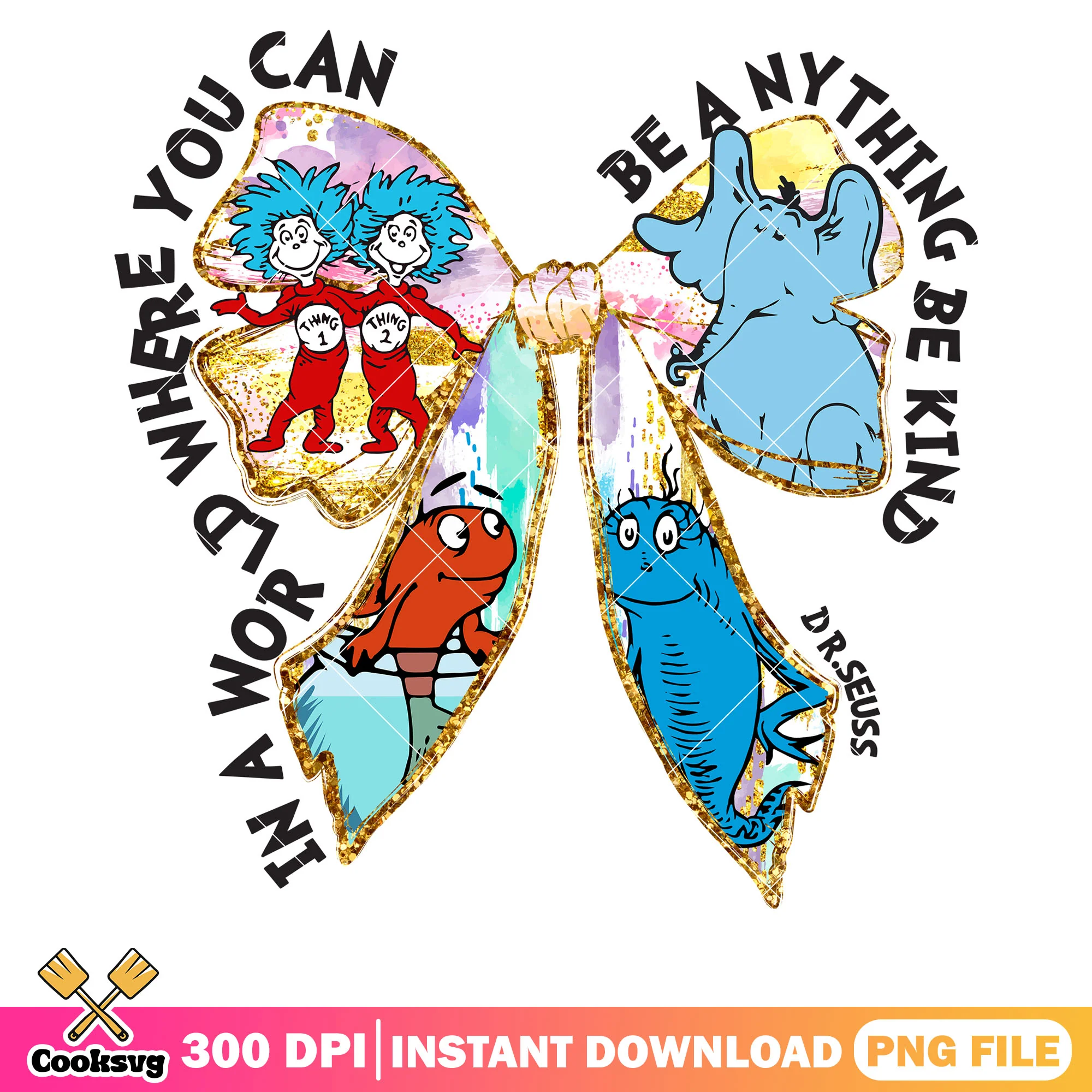 Dr seuss bow tie be anything png design, dr seuss bow tie png