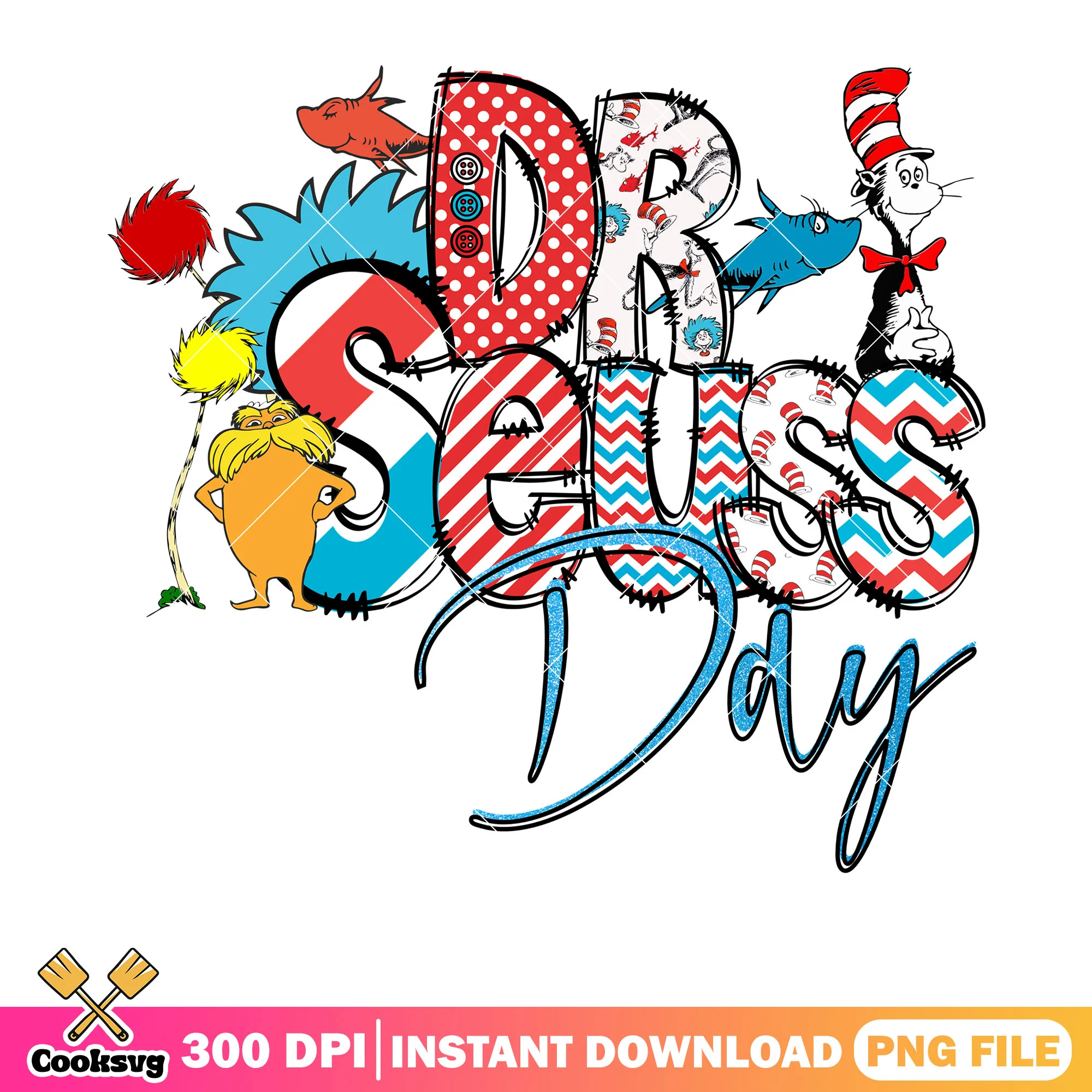 Dr seuss day and friends design png, dr seuss day png, friends dr seuss png