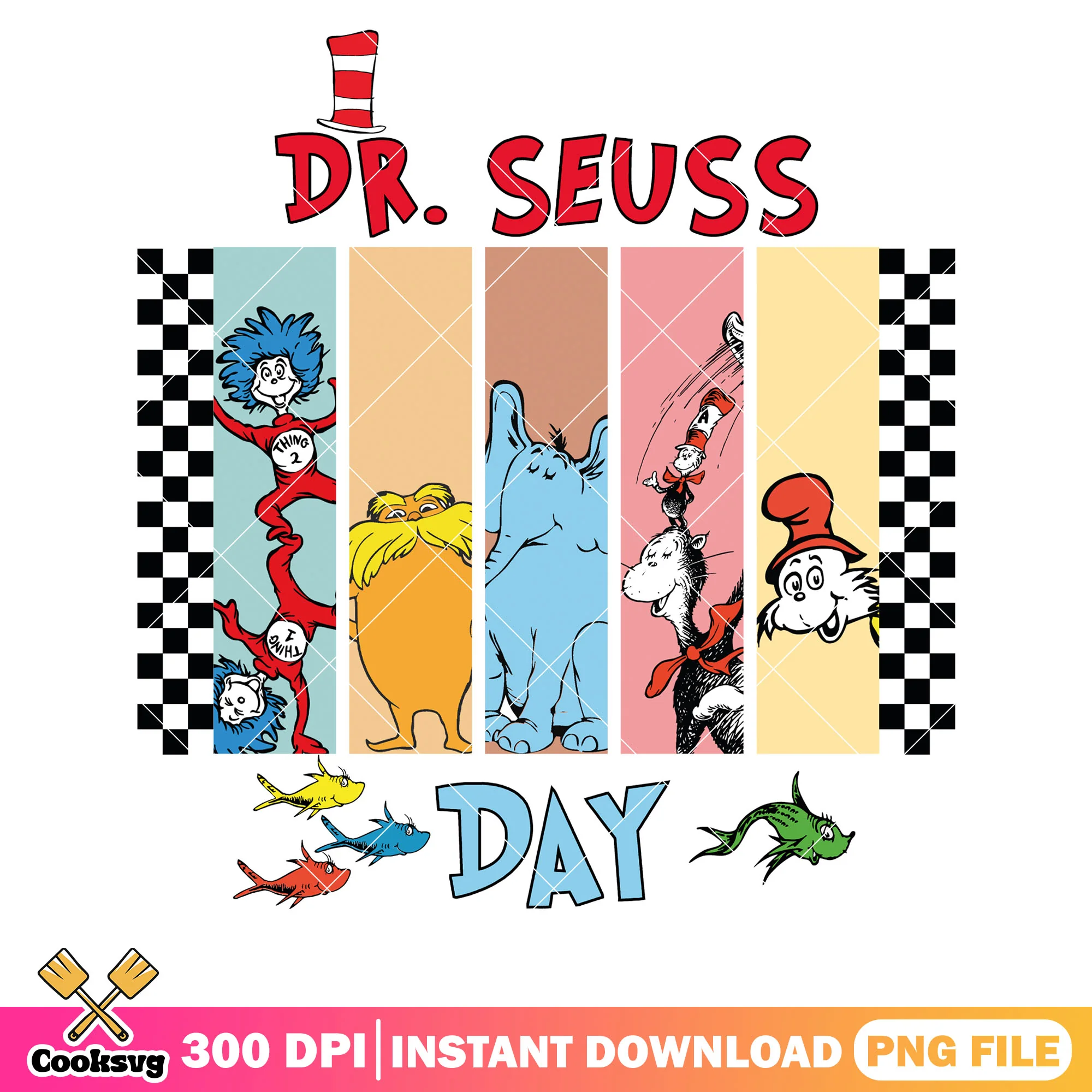 Dr seuss day with his friends file png, dr seuss day png