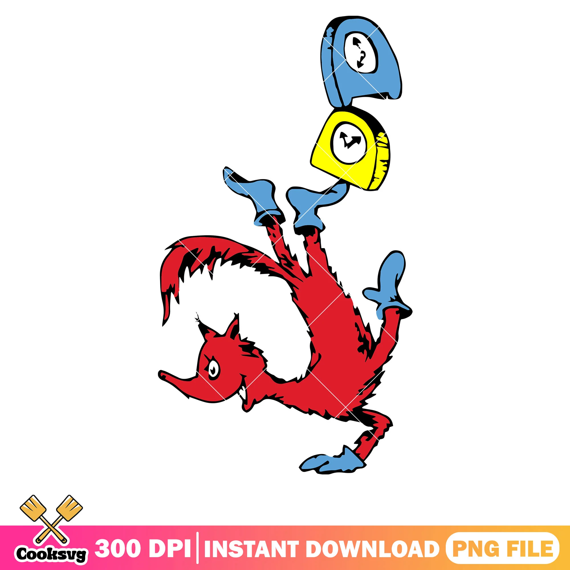 Dr seuss friends red fox png, fox and socks dr seuss png