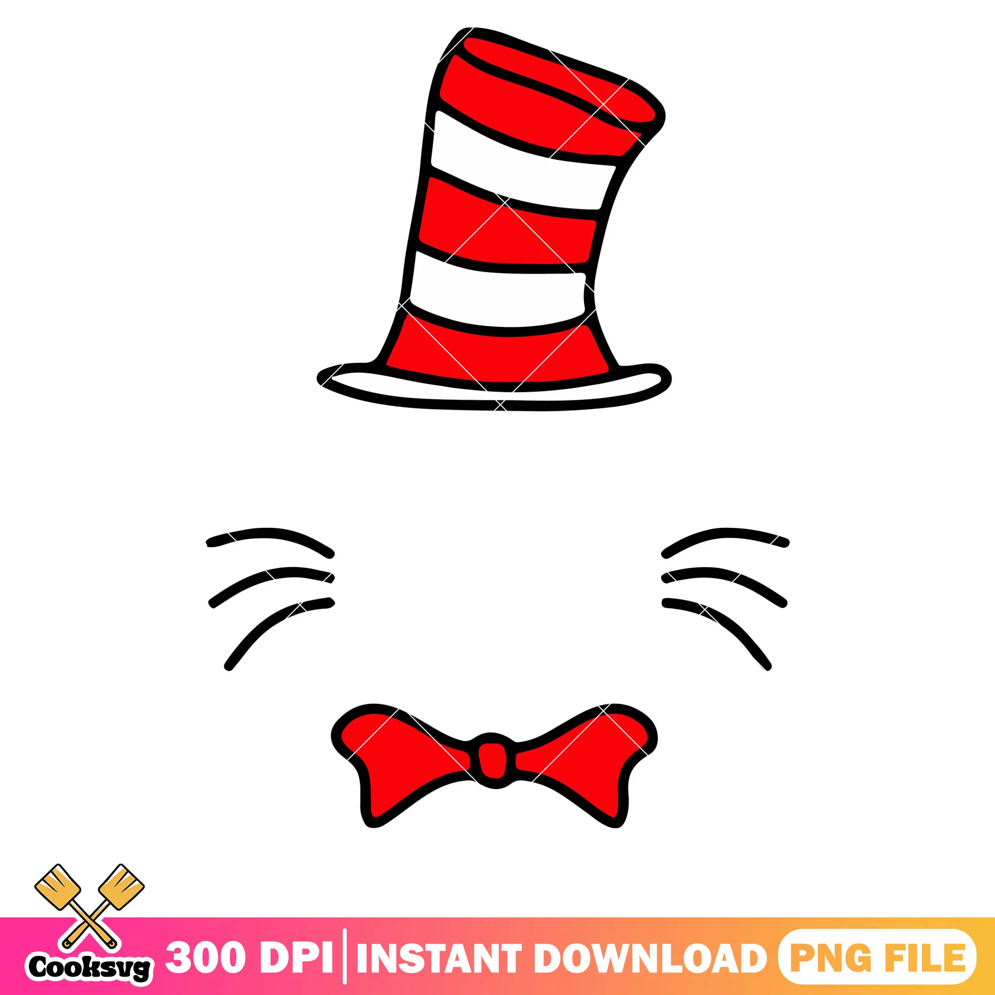 Dr seuss hat and face cartoon png, dr seuss face png, dr seuss hat png