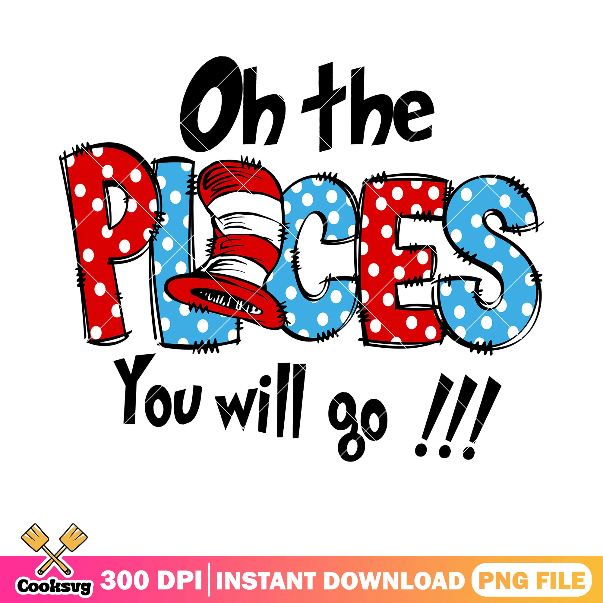 Dr seuss hat the place you go when read png, dr seuss hat png