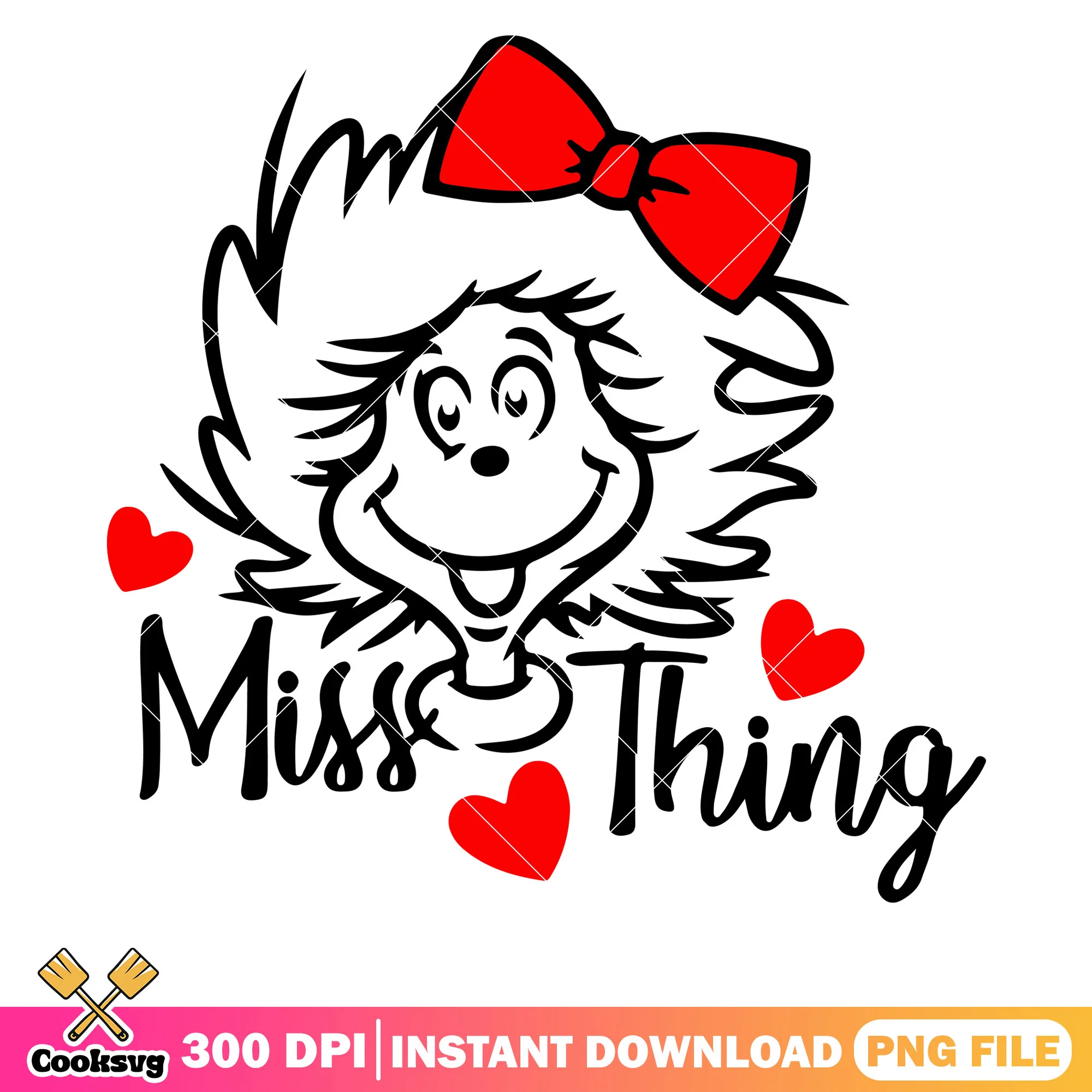 Dr seuss love miss thing png, little miss thing png, love dr seuss png