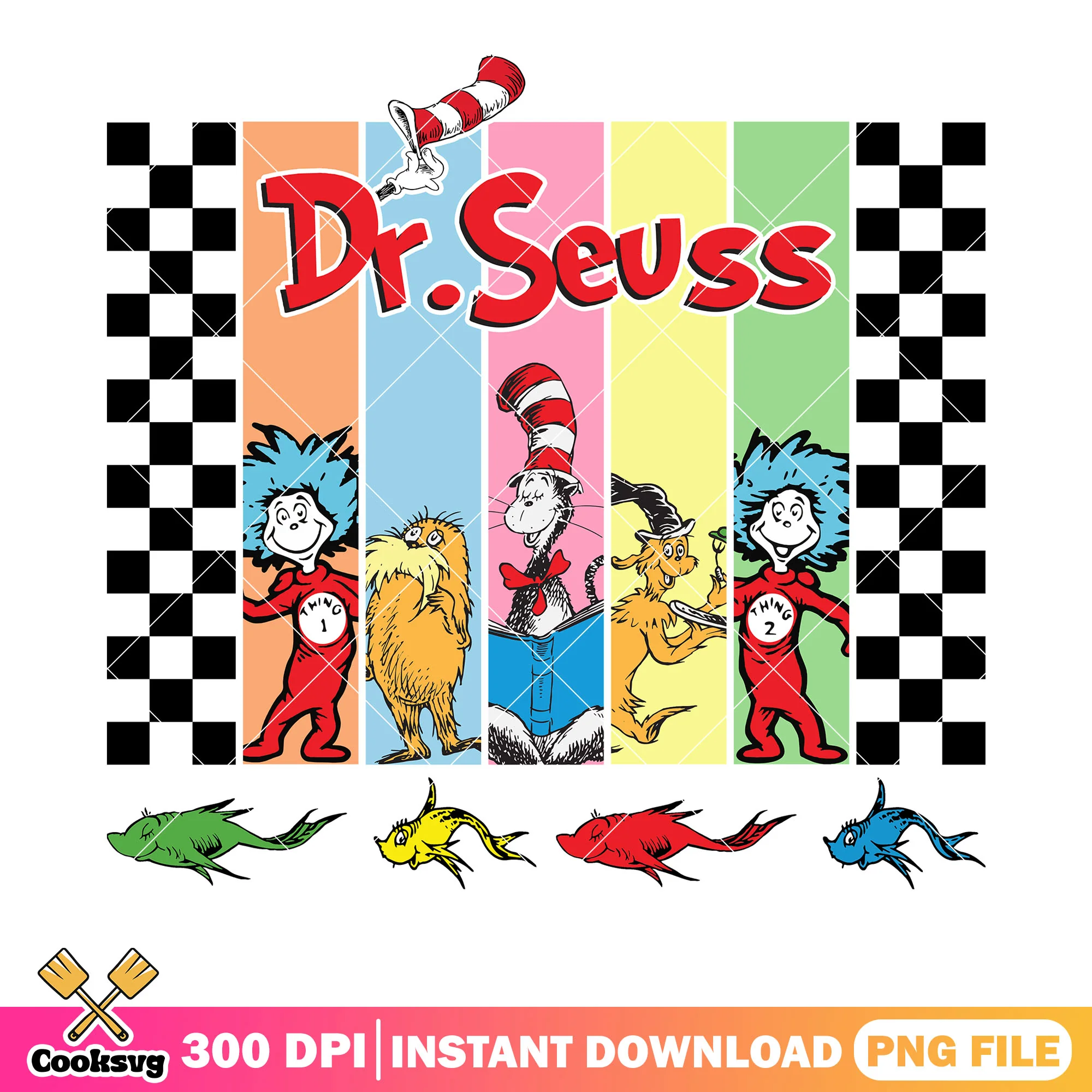 Dr seuss read and friends png, dr seuss friends png, dr seuss read png