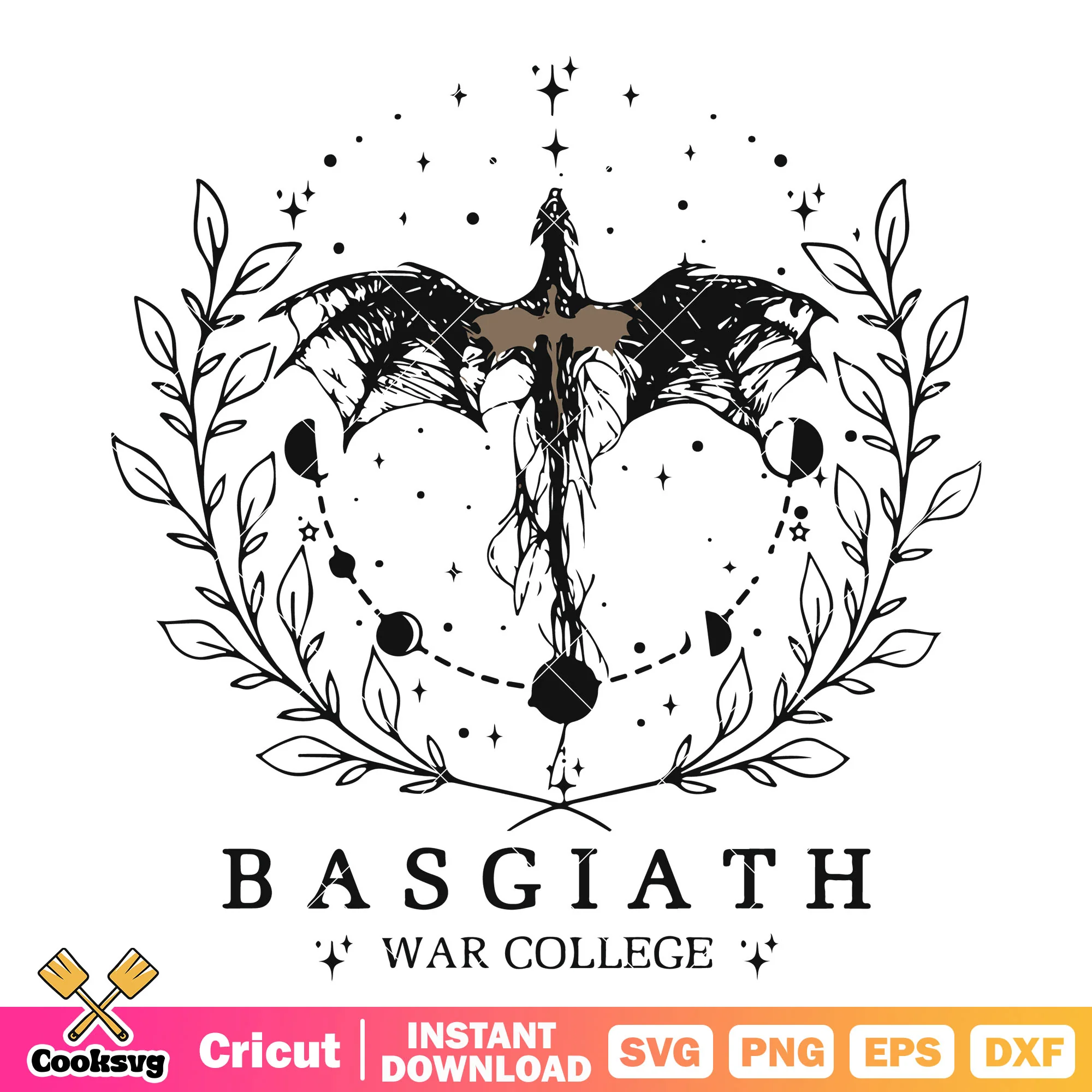 Dragon basgiath war college svg, basgiath war college svg