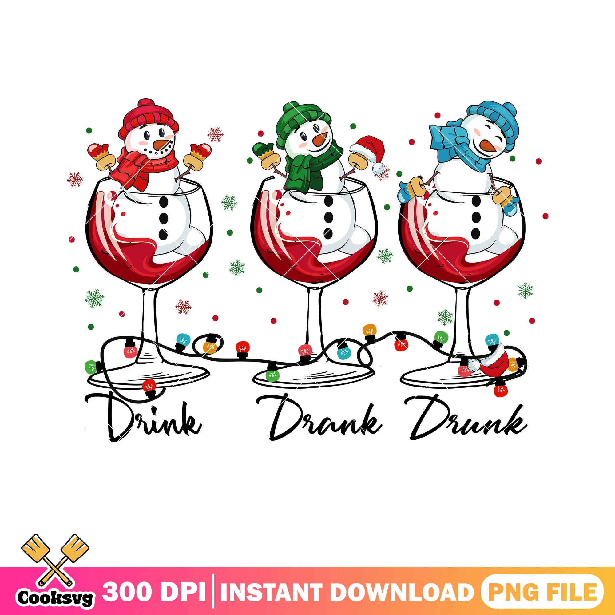 Drink drank drunk png, christmas snowman png, merry christmas png