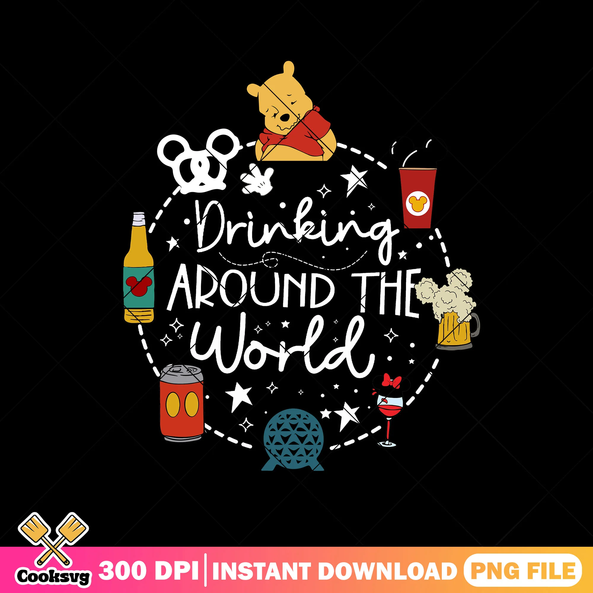 Drink world pooh png, winnie the pooh png, disney movie png