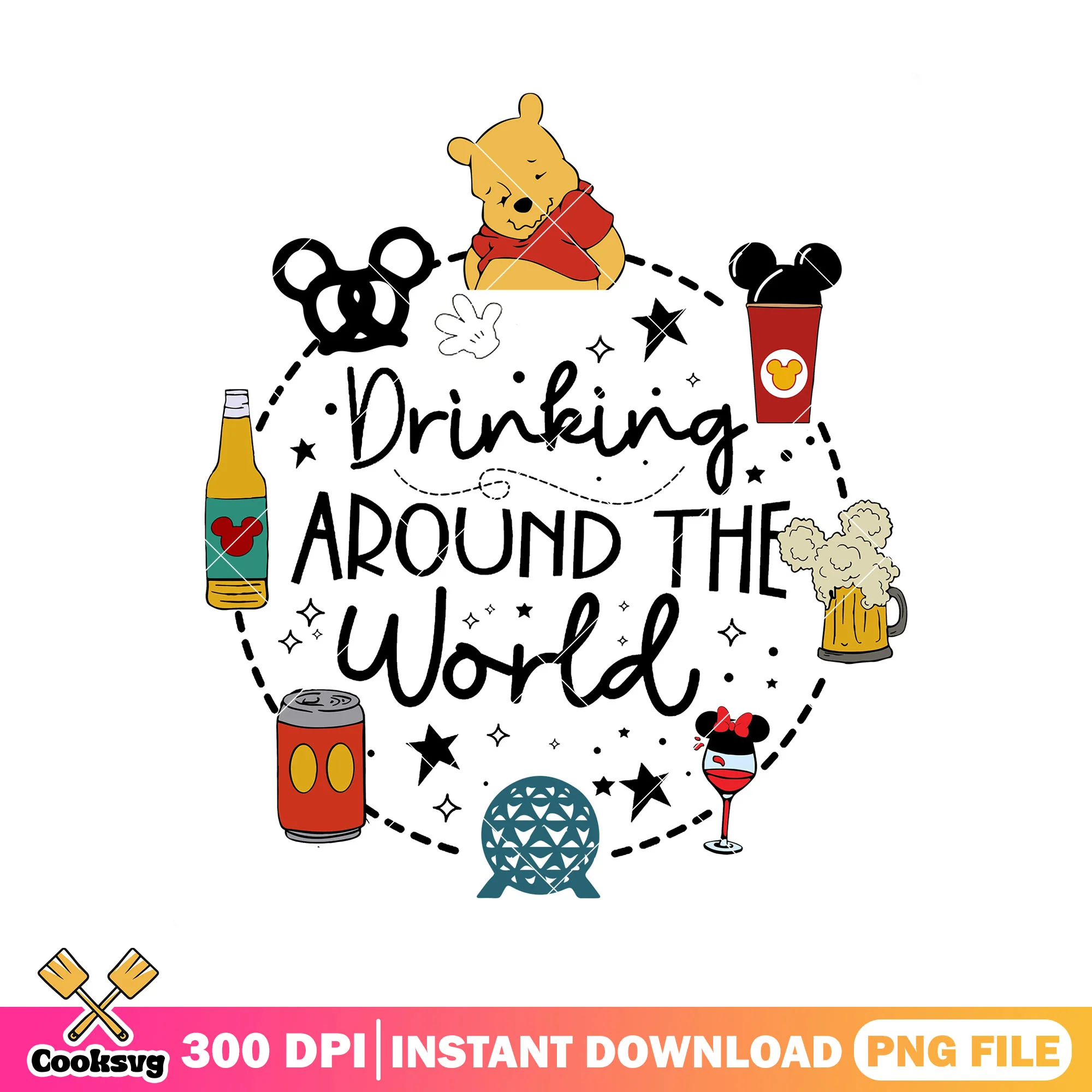 Drinks world pooh png, winnie the pooh png, disney movie png