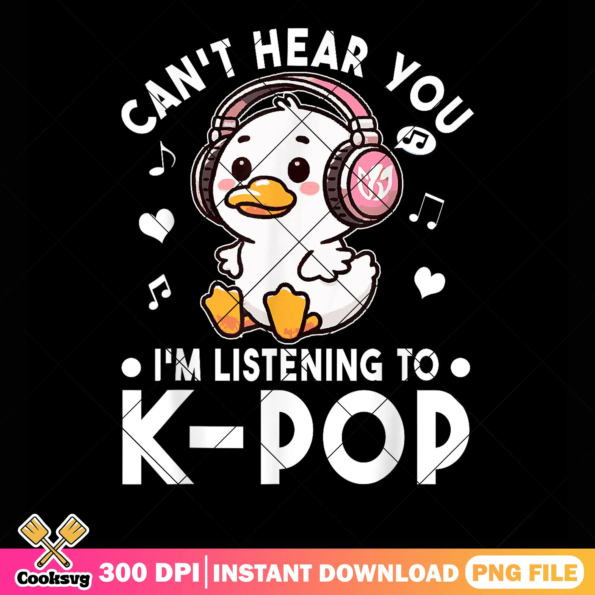 Ducky listen to kpop png, kpop hunters png, kpop netflix png