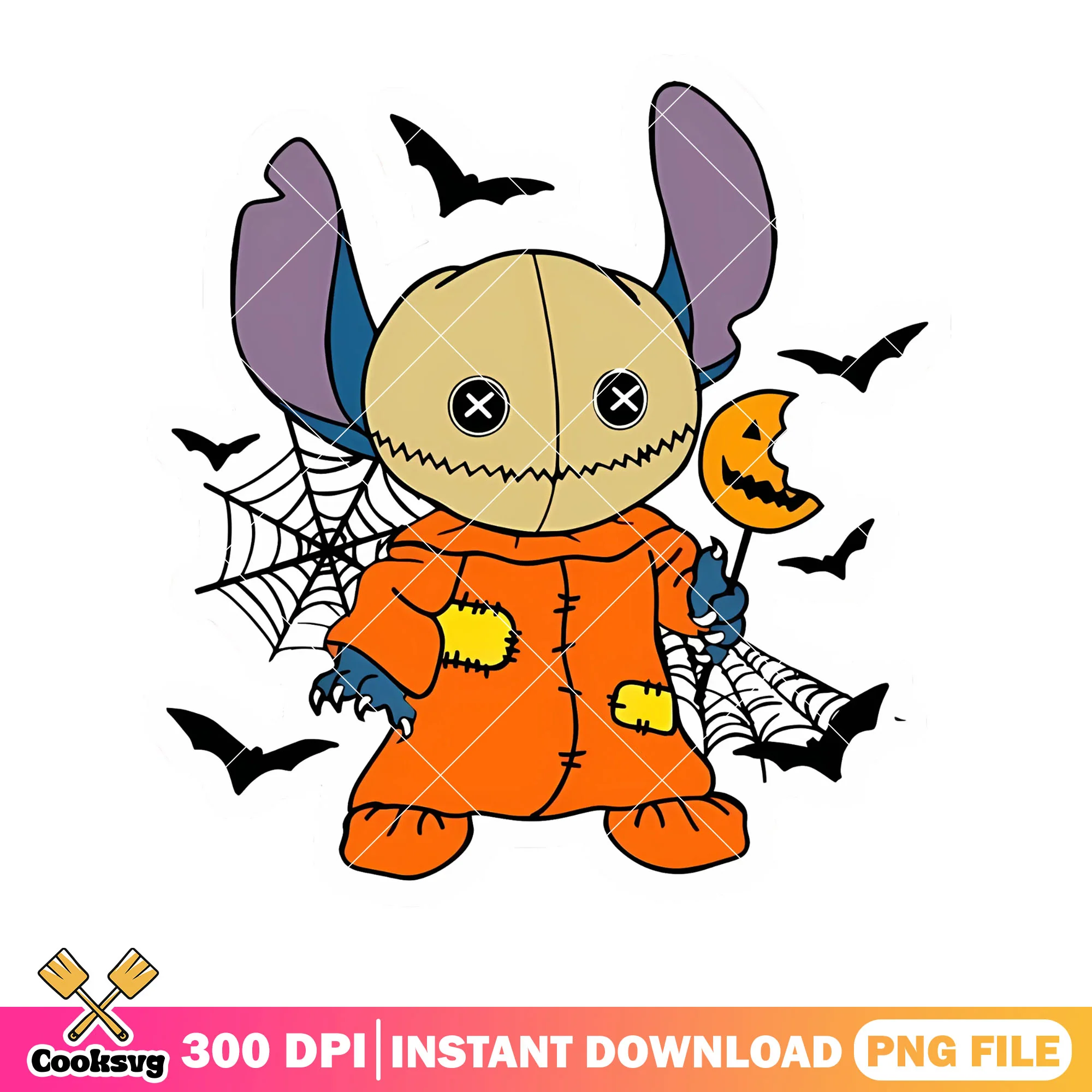 Dummy stitch scary bats png, trick or treat png, halloween disney png