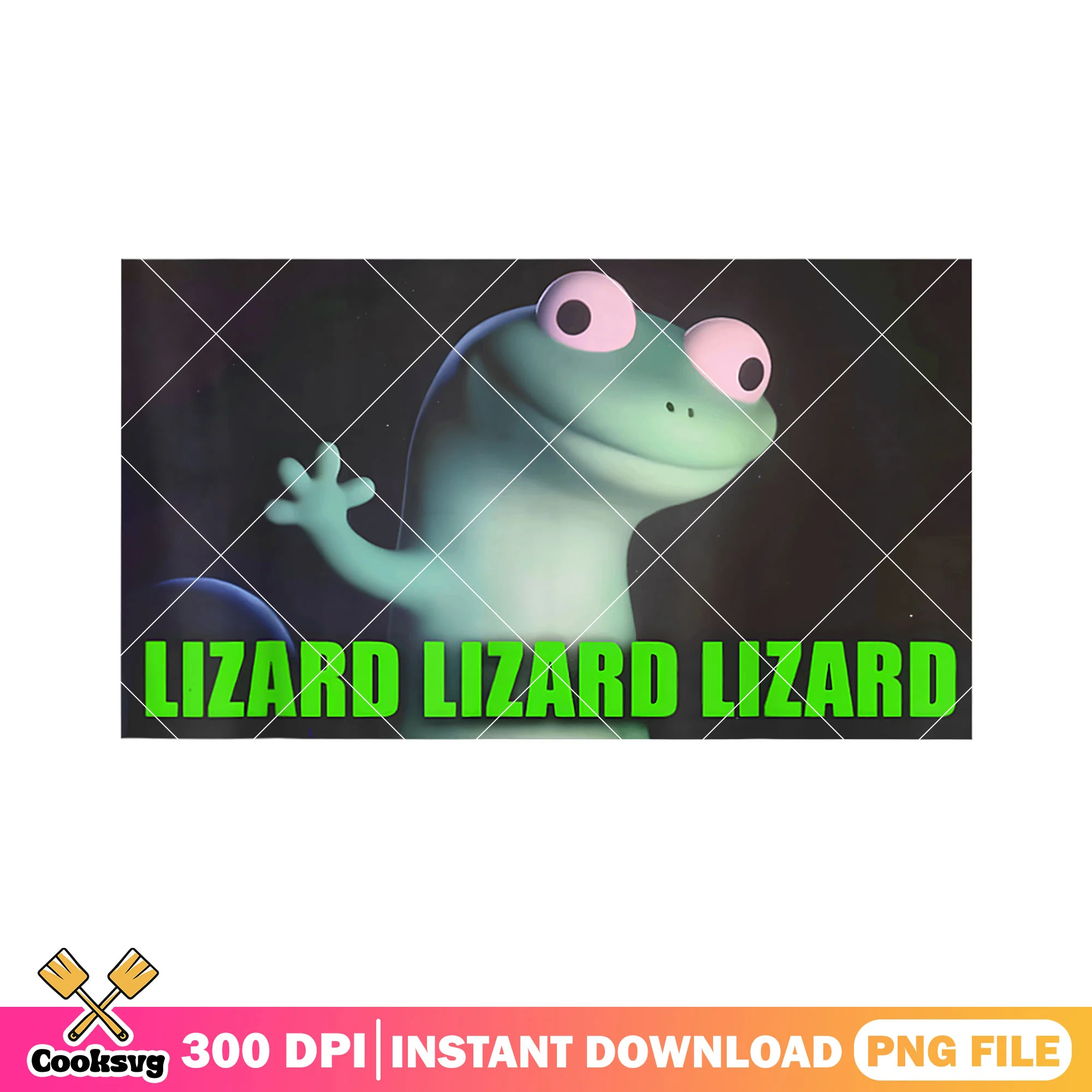 Dump lizard design png, lizard meme png, lizard tiktok png