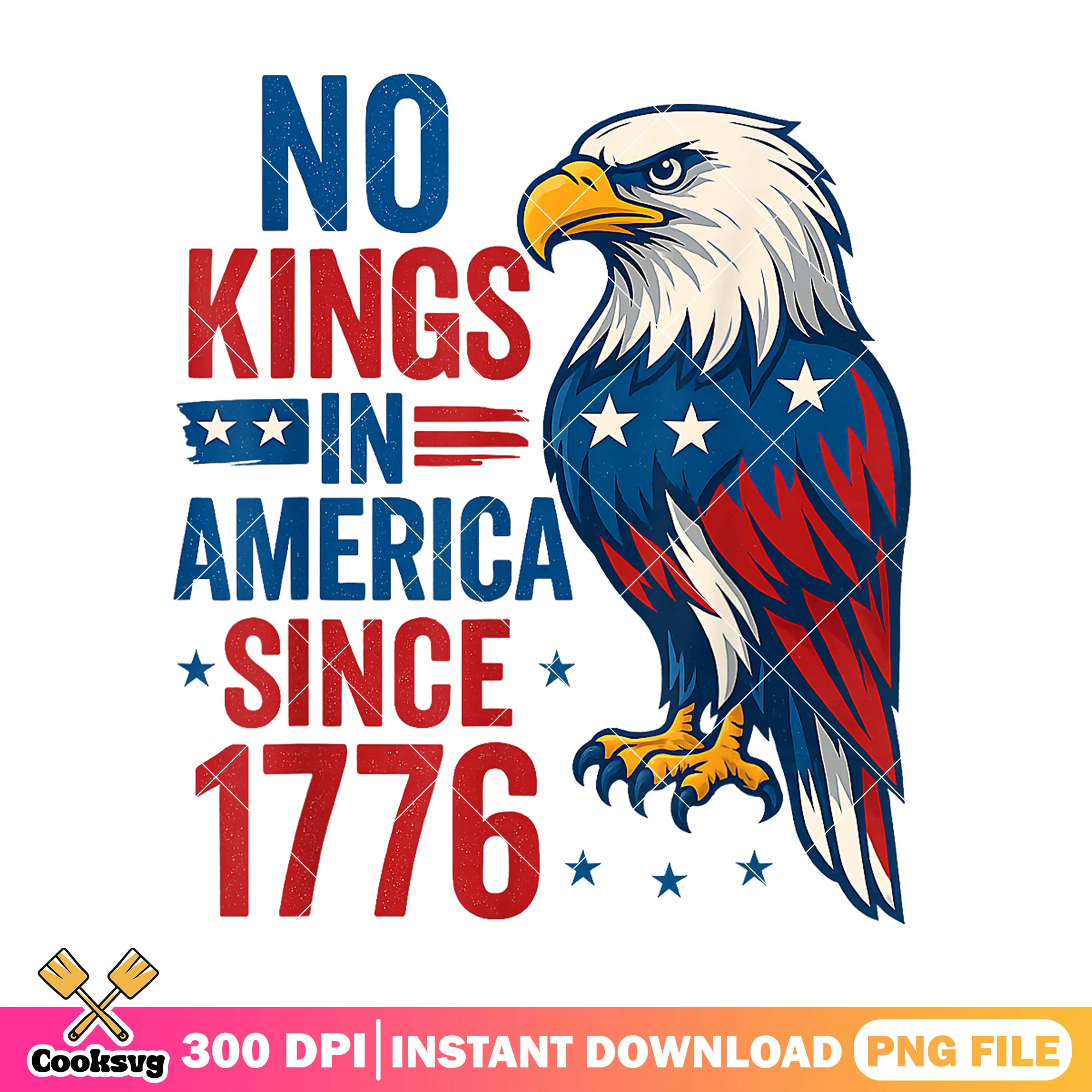 Eagles america no kings png, no kings day png, no kings act png