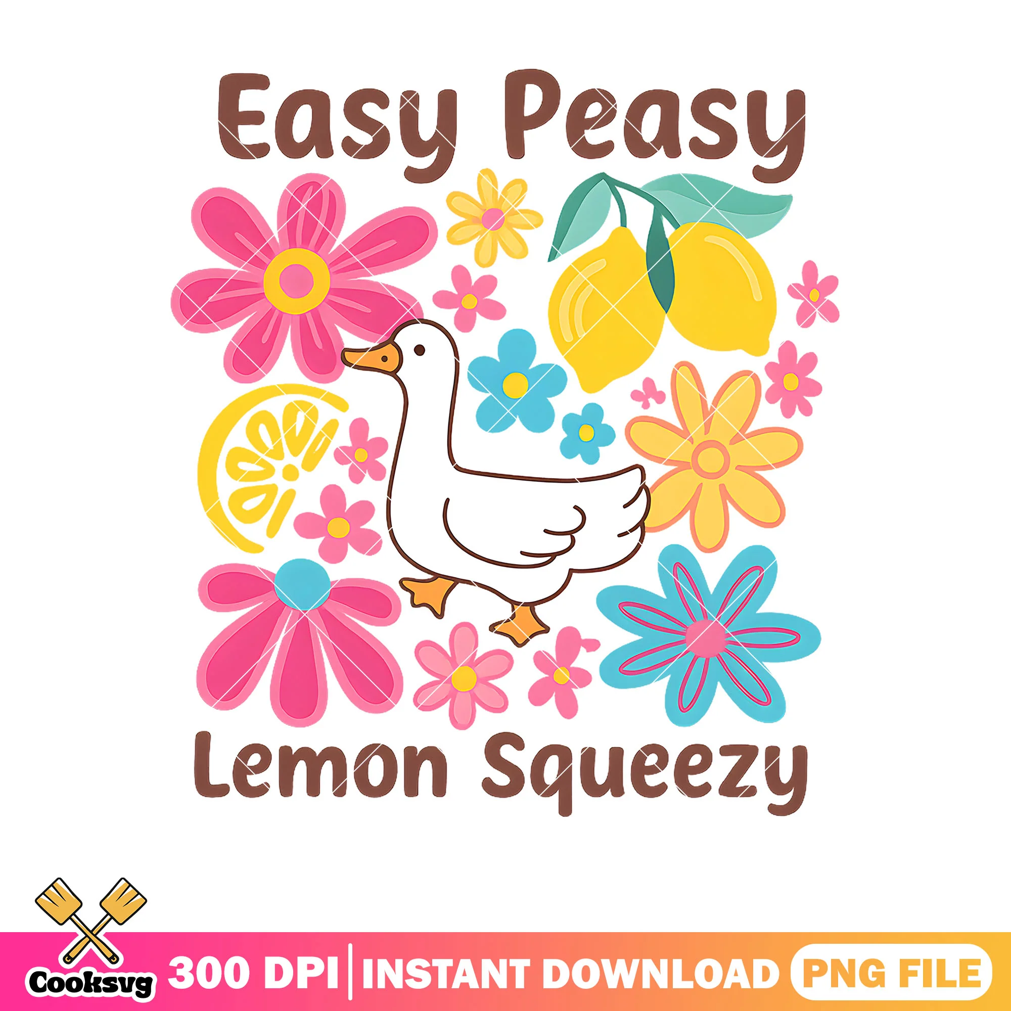 Easy peasy lemon sqeezy png, easy peasy png, silly goose png