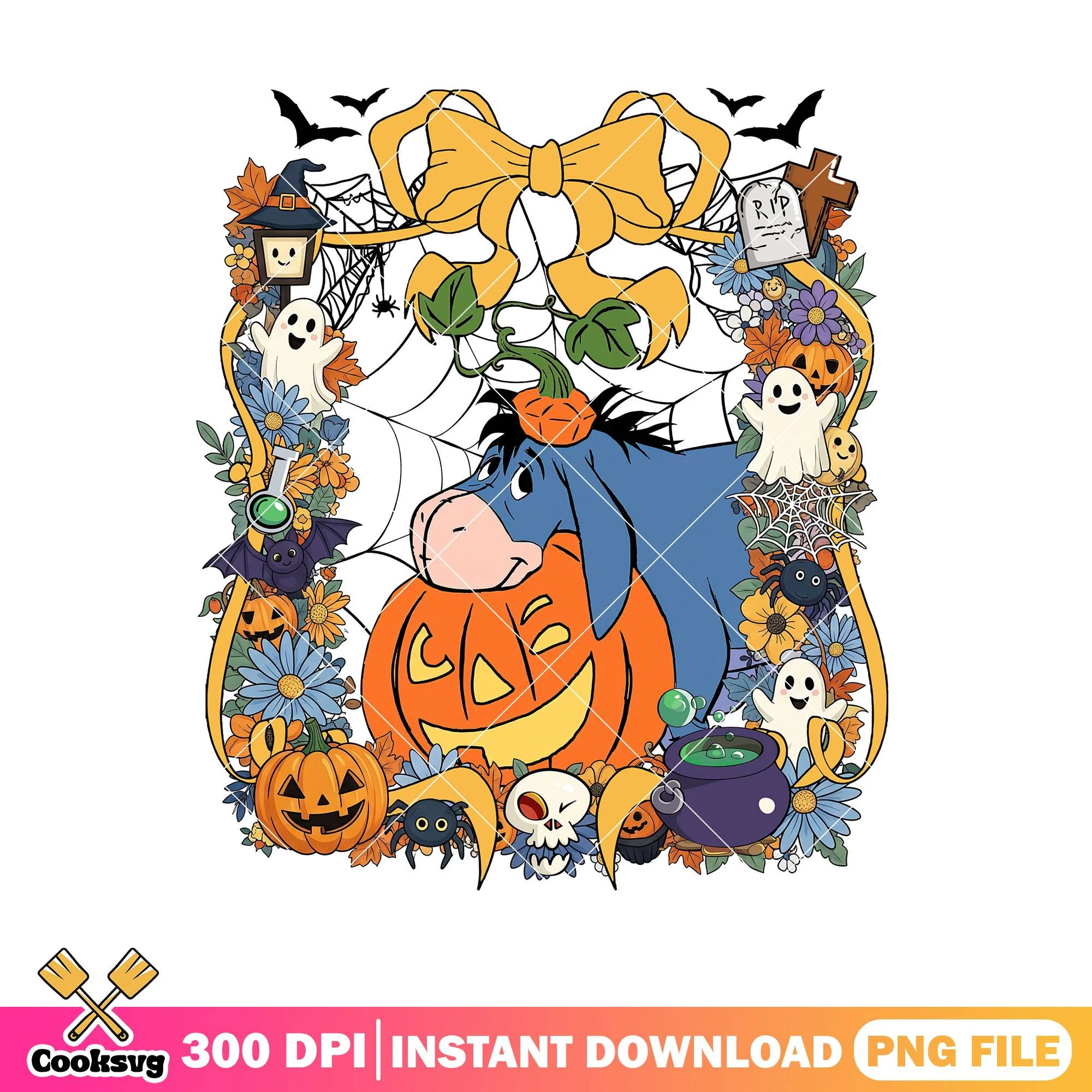 Eeyore halloween png, disney eeyore png, halloween eeyore png