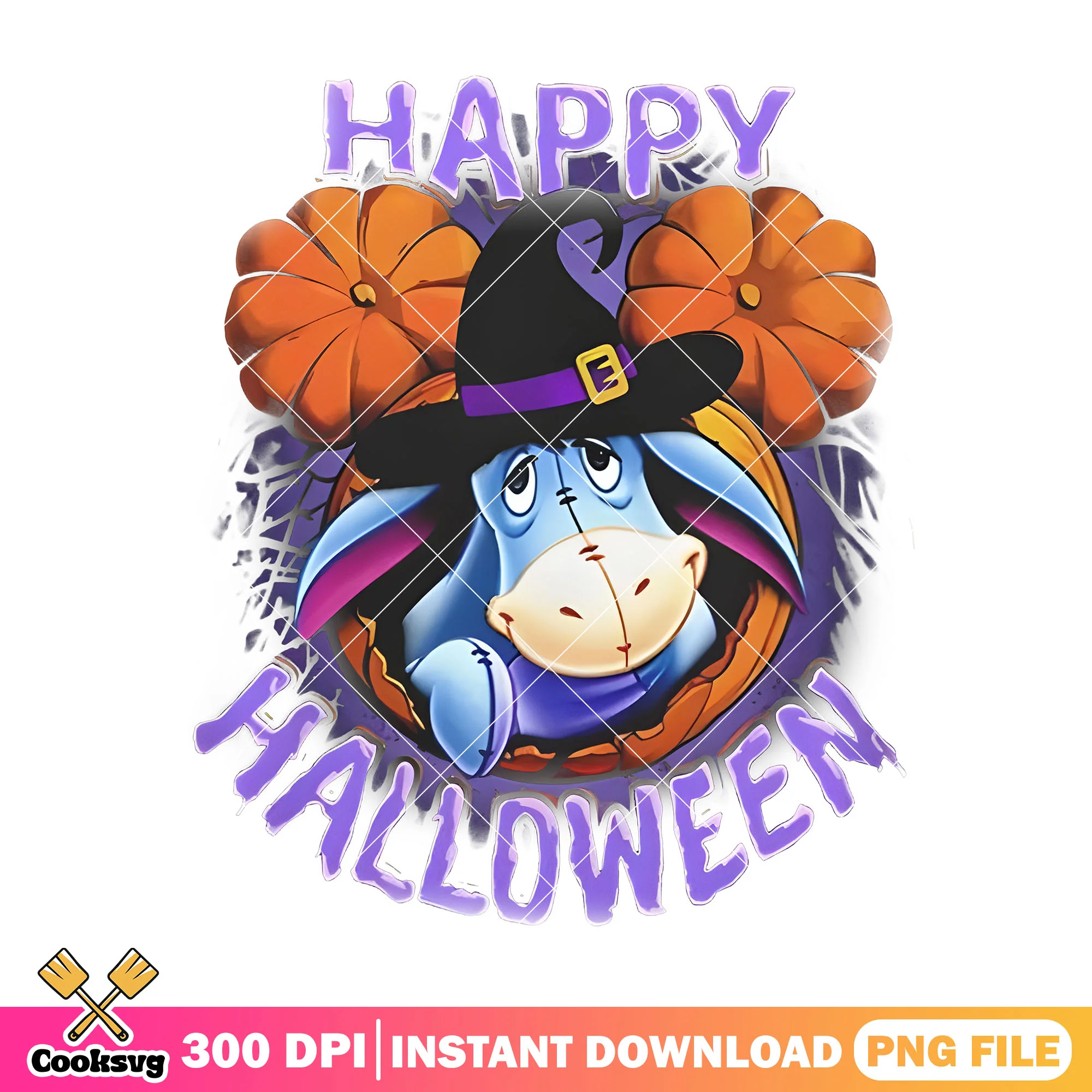 Eeyore happy halloween png, pooh eeyore png, pooh halloween png