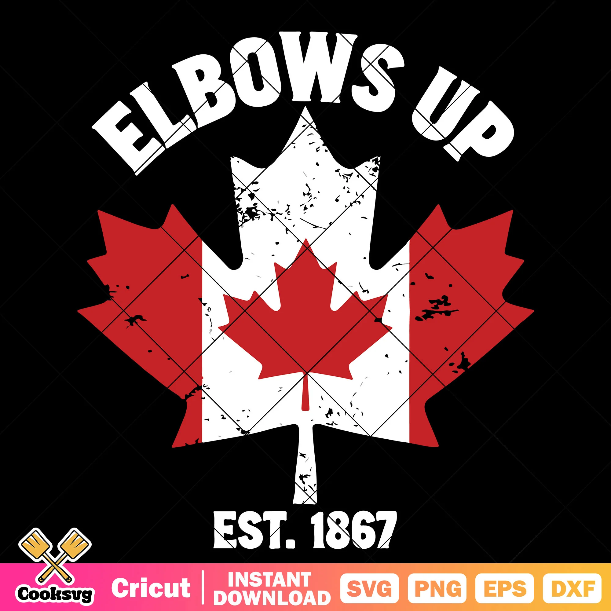 Elbows up canada est 1867 svg, elbows up svg, canada search trend svg