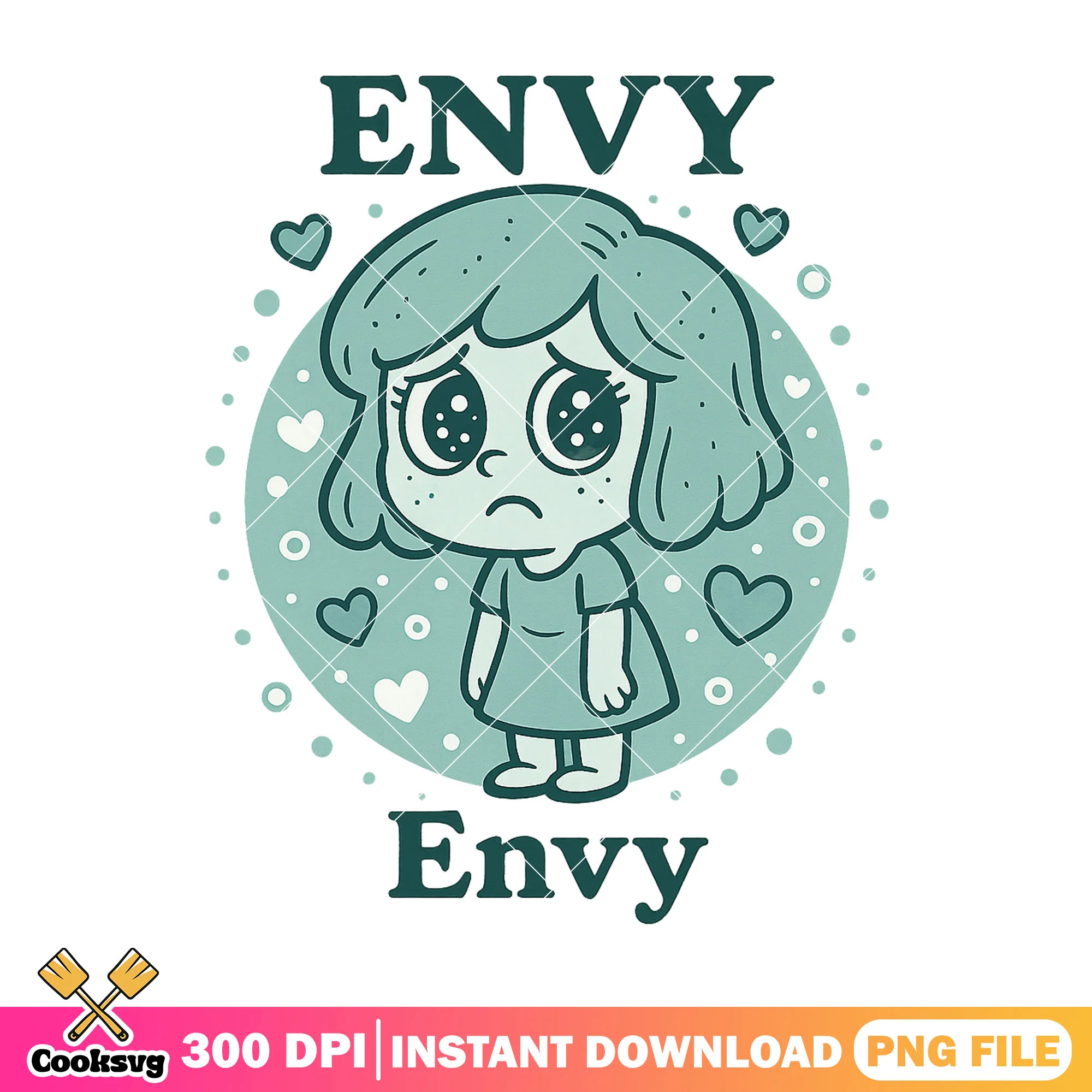 Envy design png, envy inside out 2 png, inside out movie png