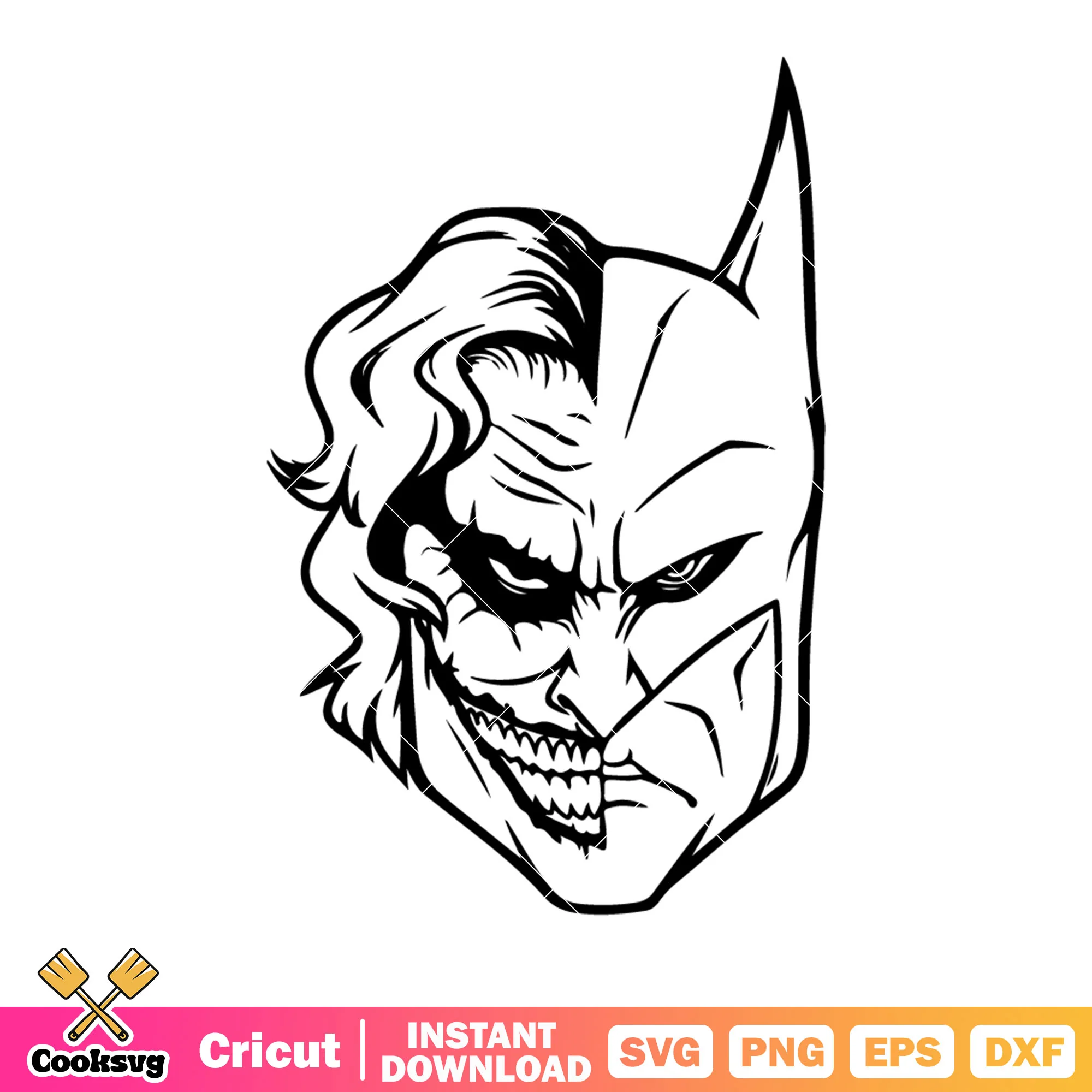 Evil Joker svg, batman league of justice svg, dc comic character svg