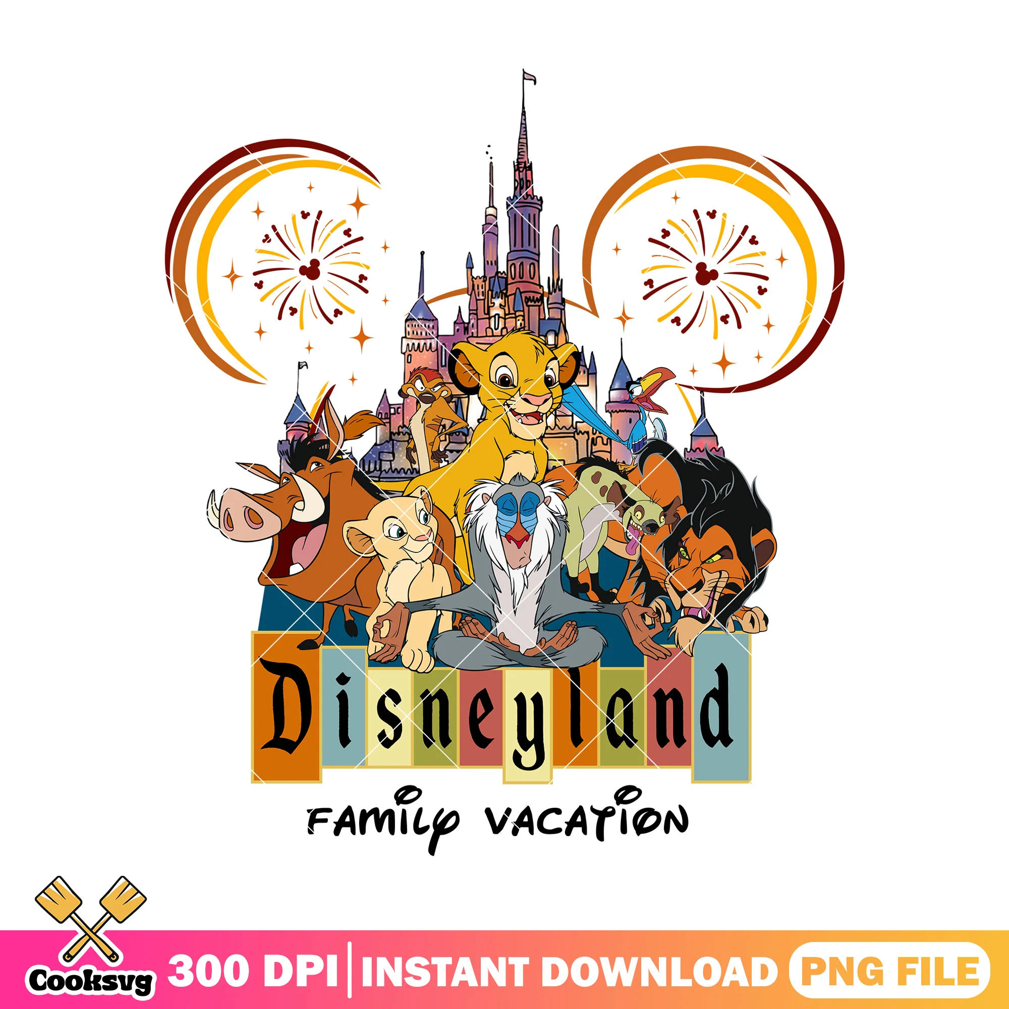 Family vacation lion king mickey png, lion king png, family vacation png