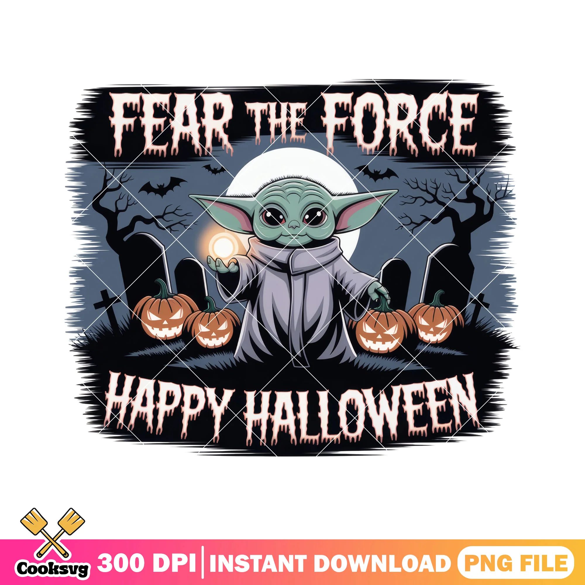 Fear the force yoda png, halloween costume png, yoda star wars png