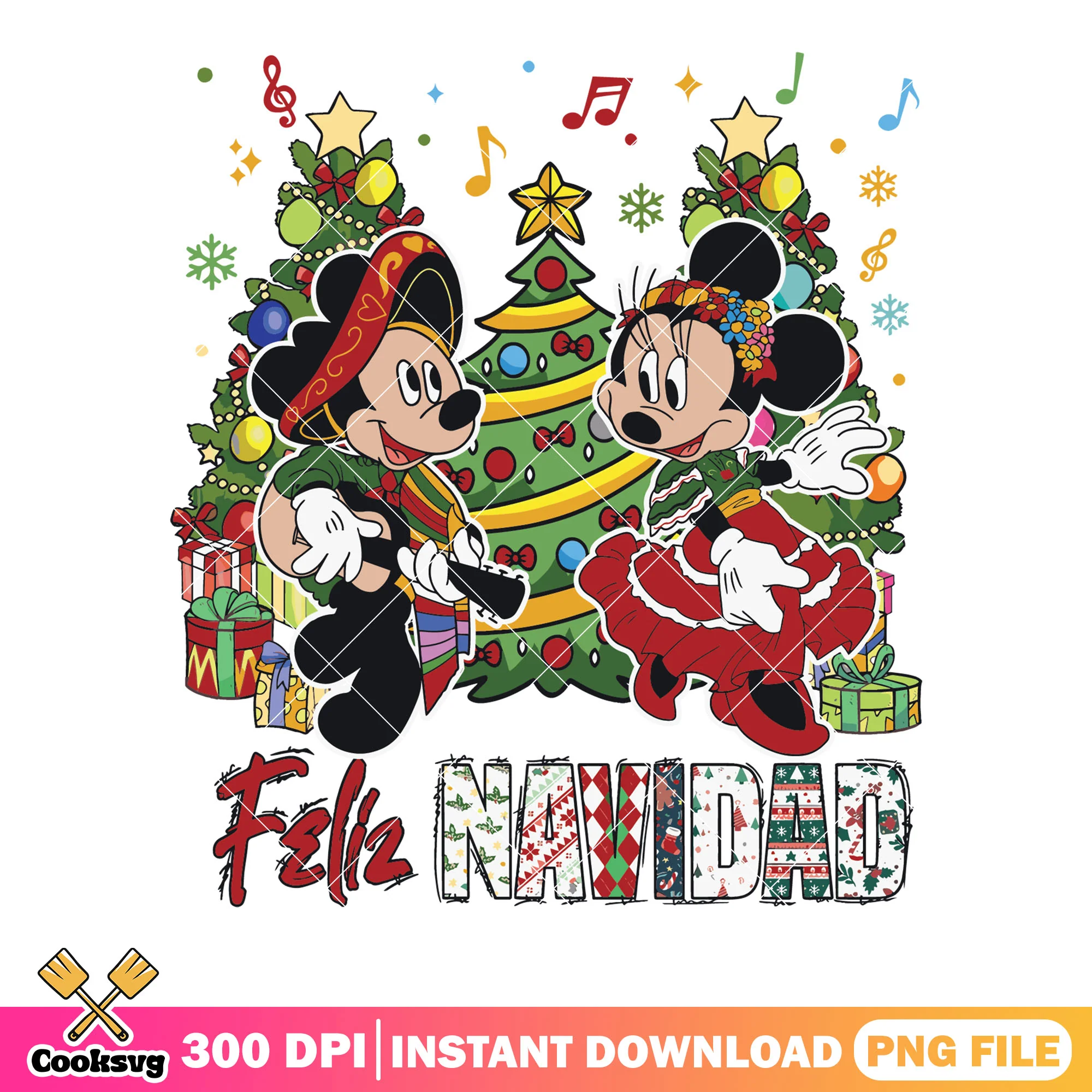 Feliz navidad disney png, mickey and friends png, christmas tree png