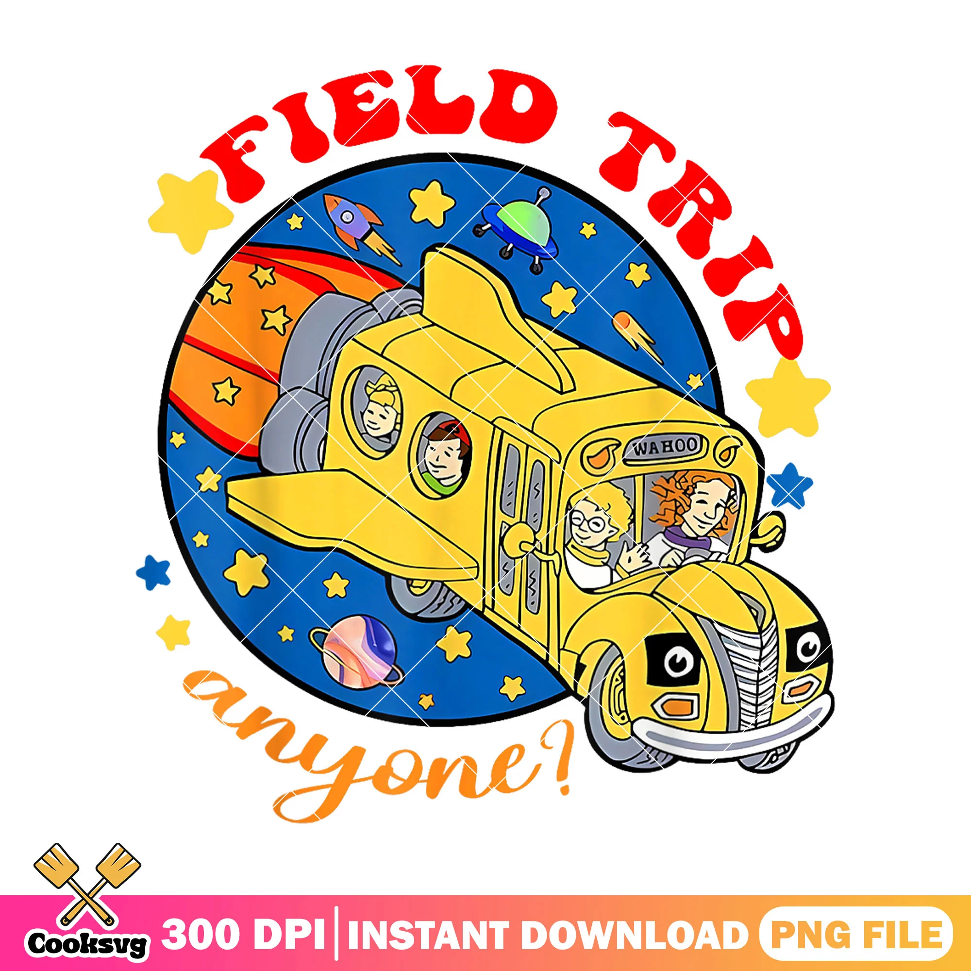Field trip bus anyone png design, field trip png, field day png