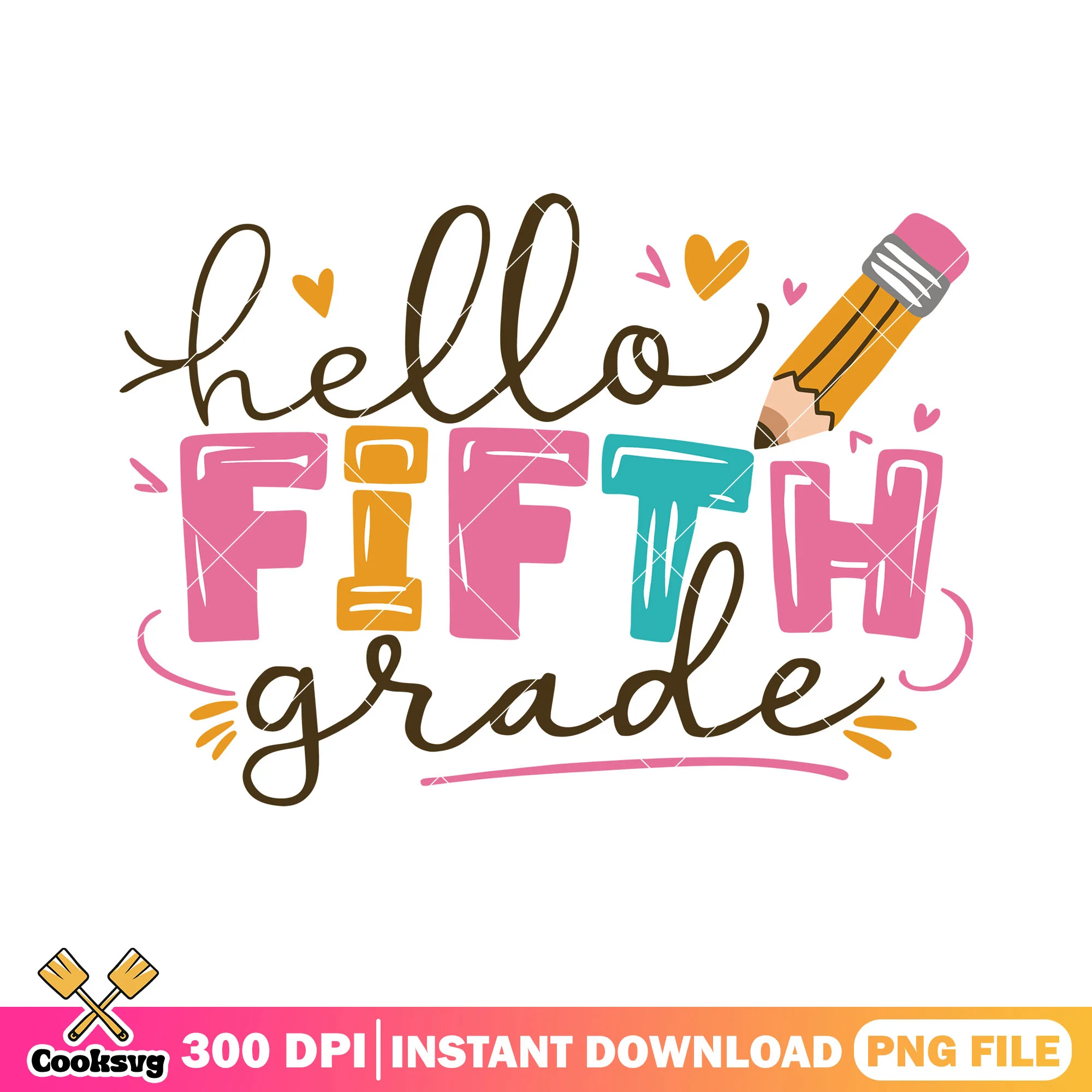 File hello fifth grade png, school font png, back to school logo png