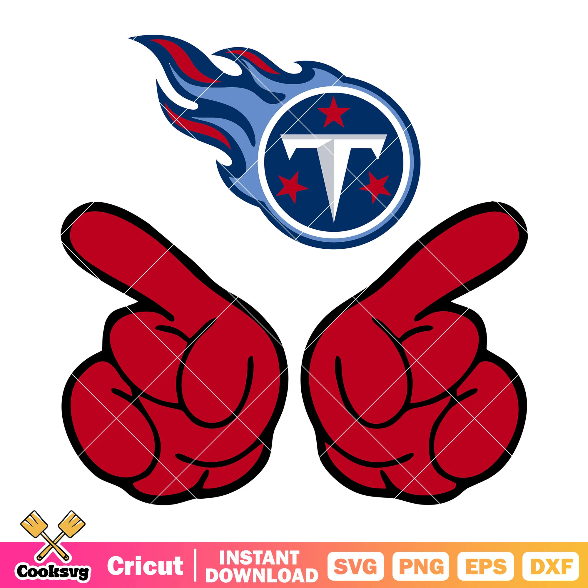 Finger logo nfl tennessee svg, titans svg, afc south svg