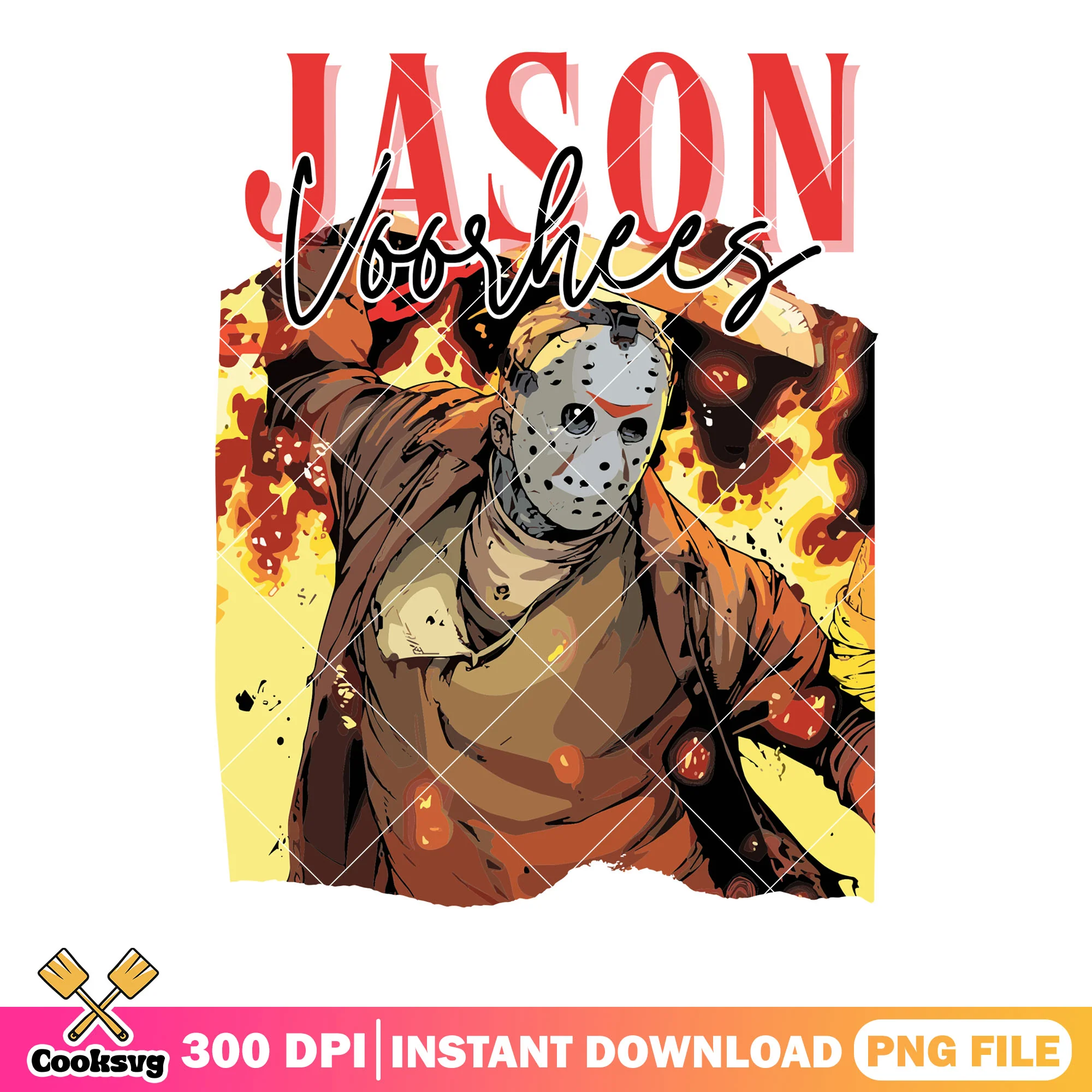 Fire killer serial png, halloween scary png, friday the 13th png