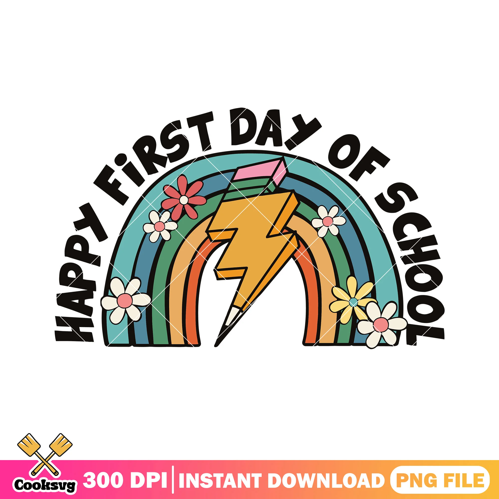 First day school rainbow png, rainbow png, welcome back to school png