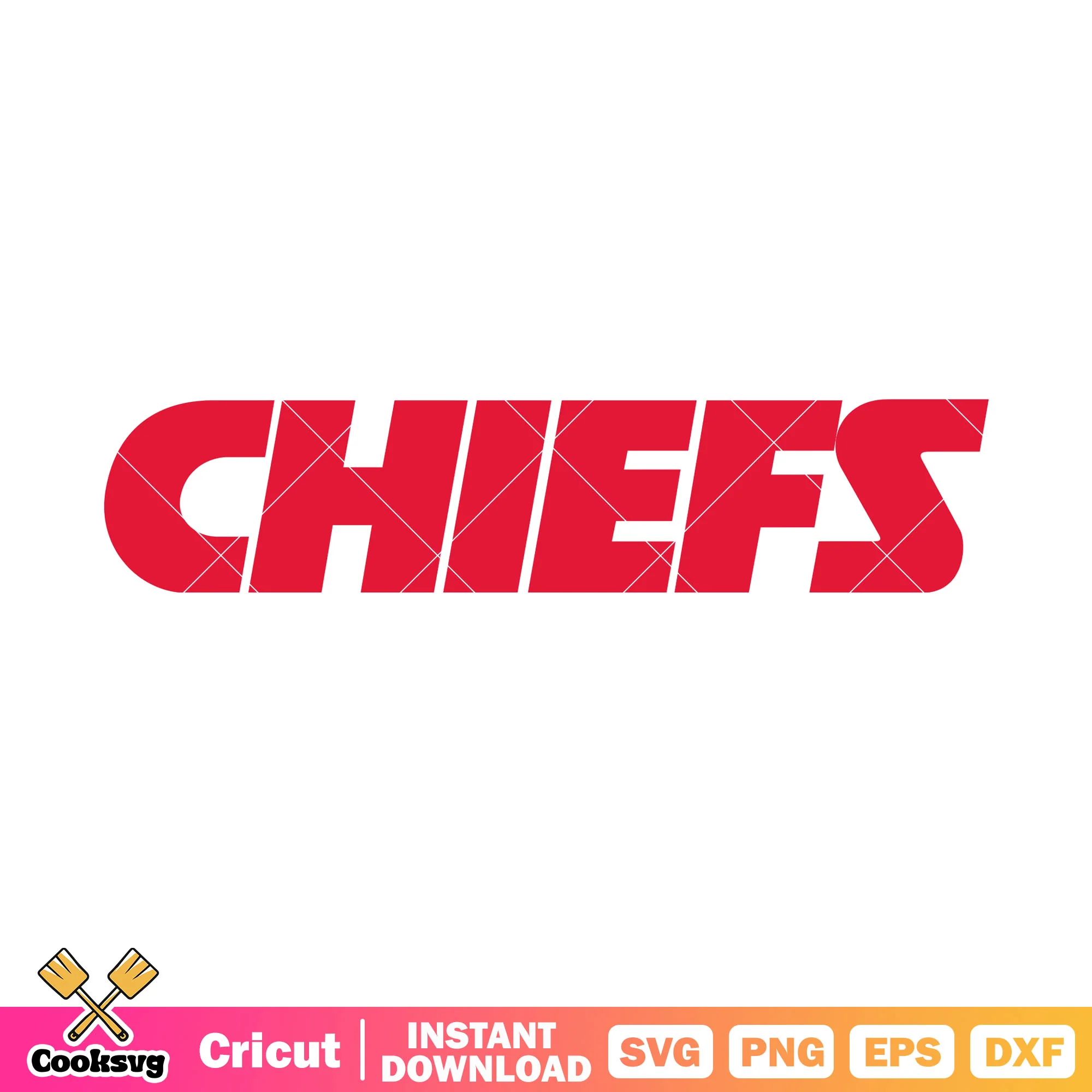 Football chief team svg, afc west svg, Kansas city chief svg