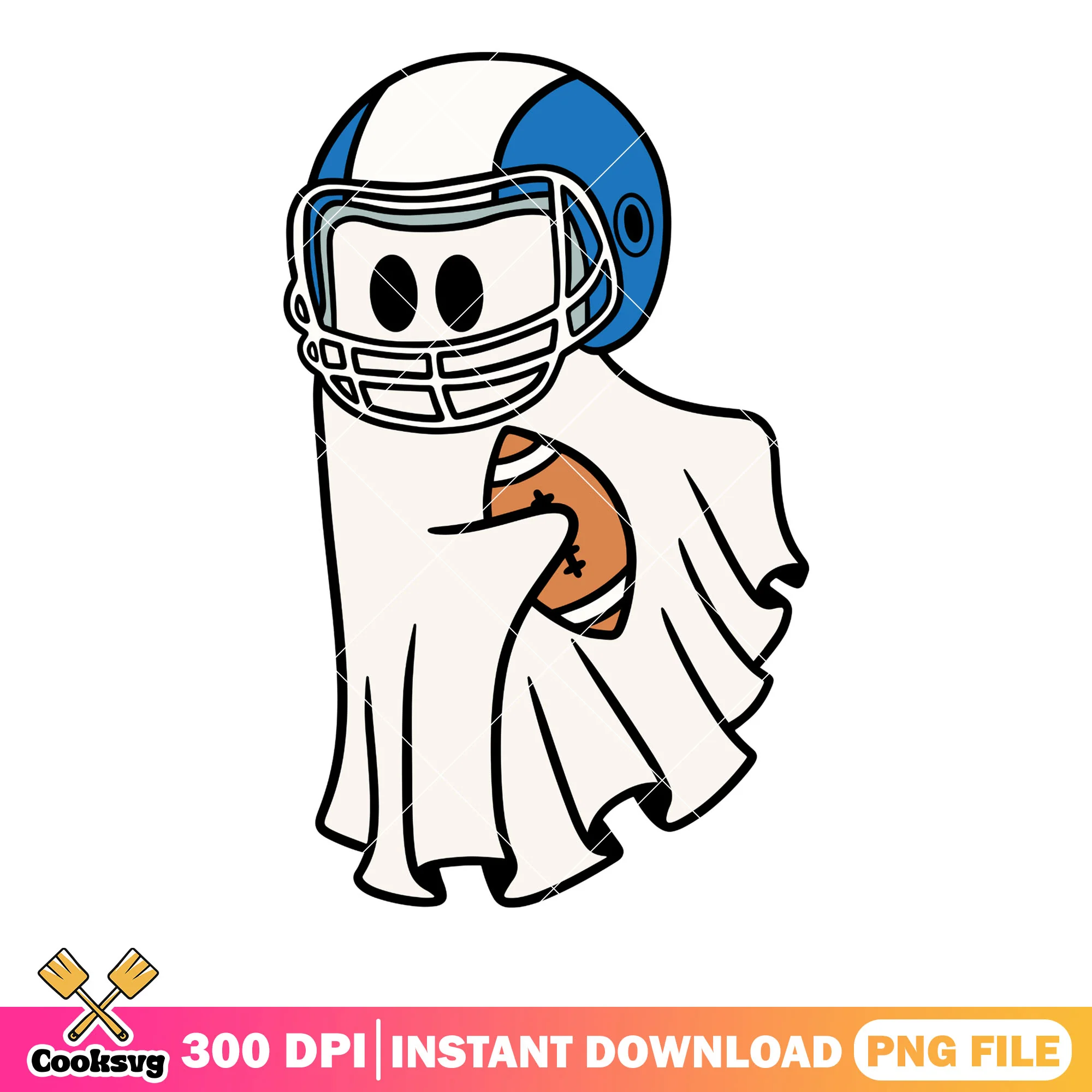 Football helmet baby ghost png, rugby sport png, scary halloween night png