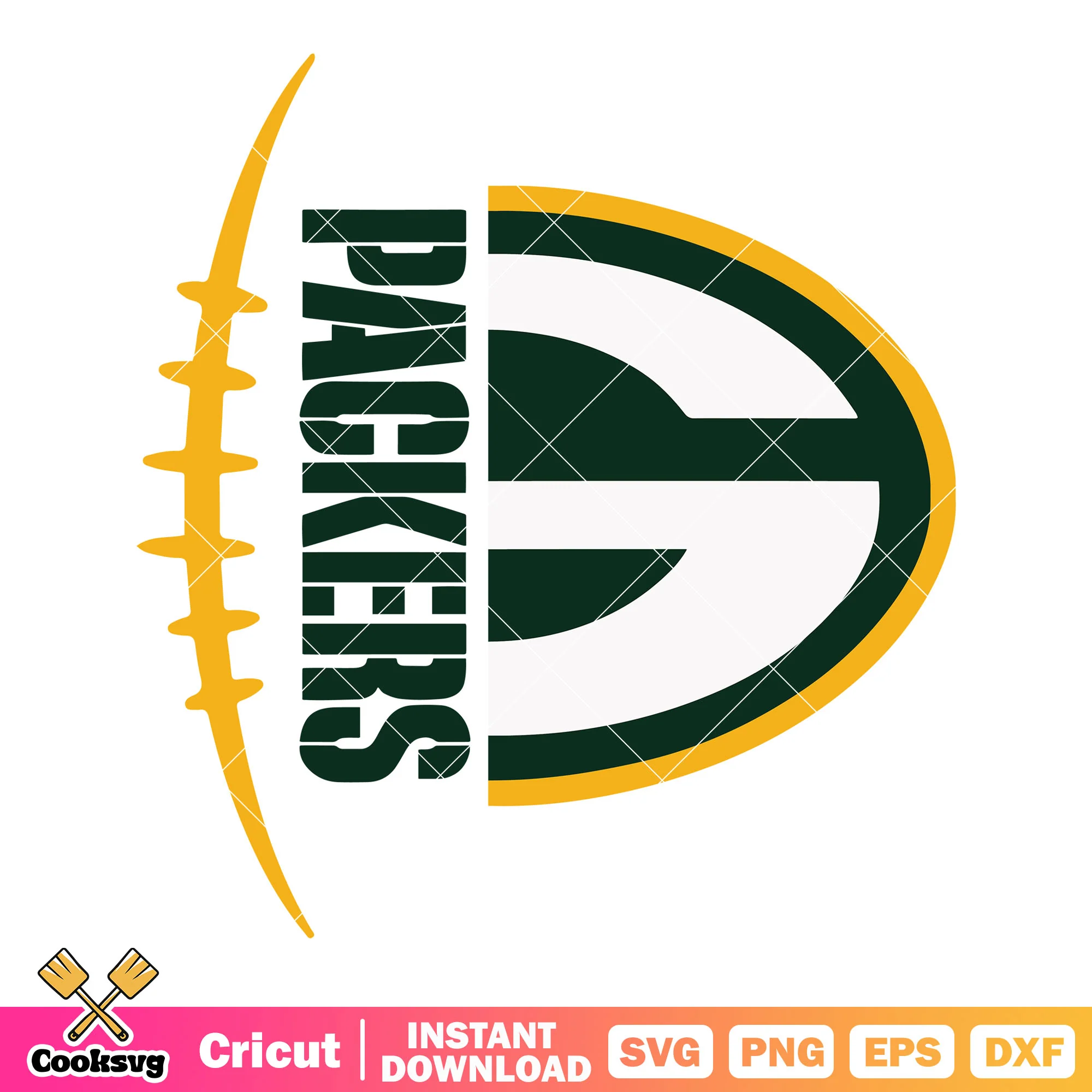 Football swirl g packers svg, Green Bay Packers svg, Lambeau Field svg