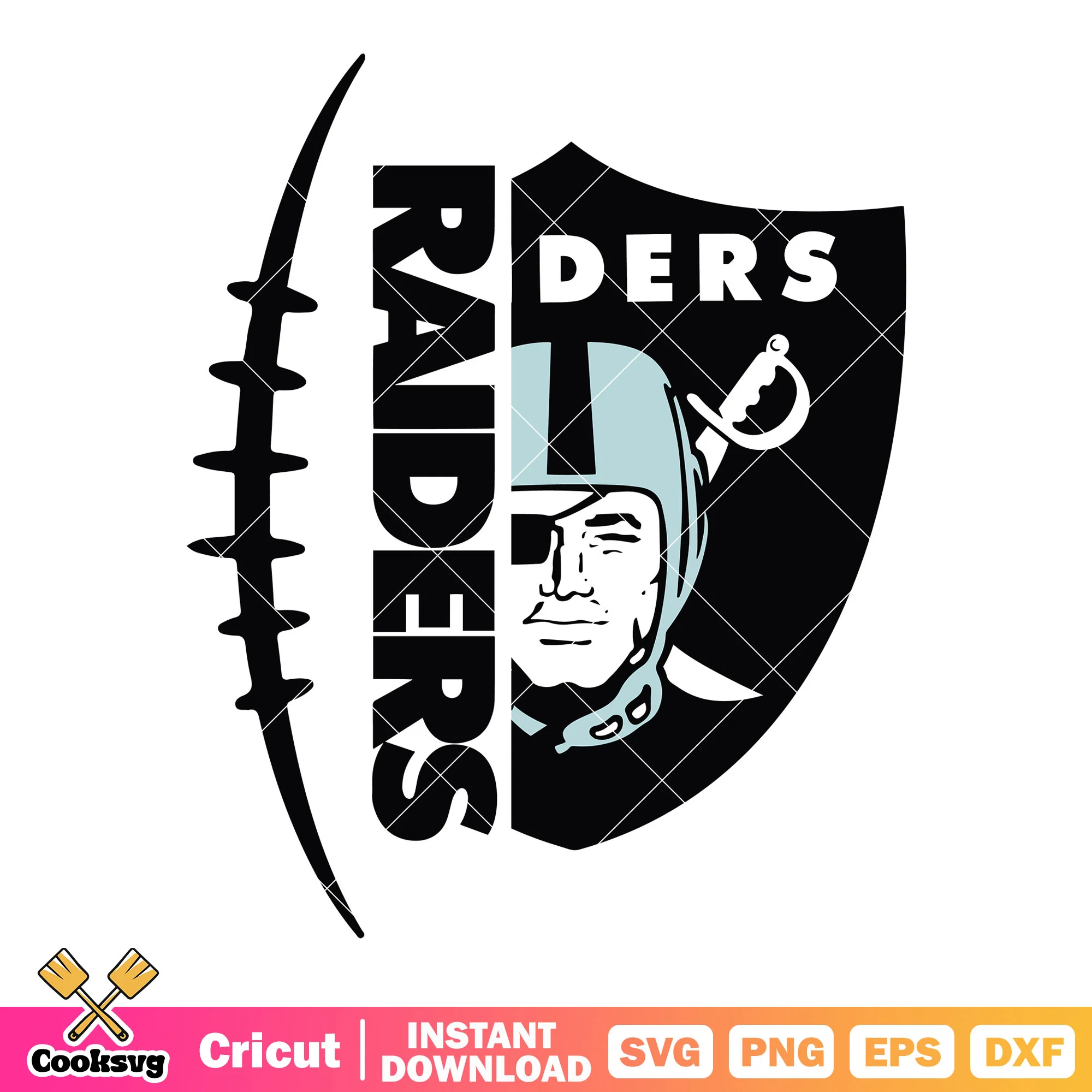 Football swirl raider team svg, los angeles raiders svg, nfl teams svg