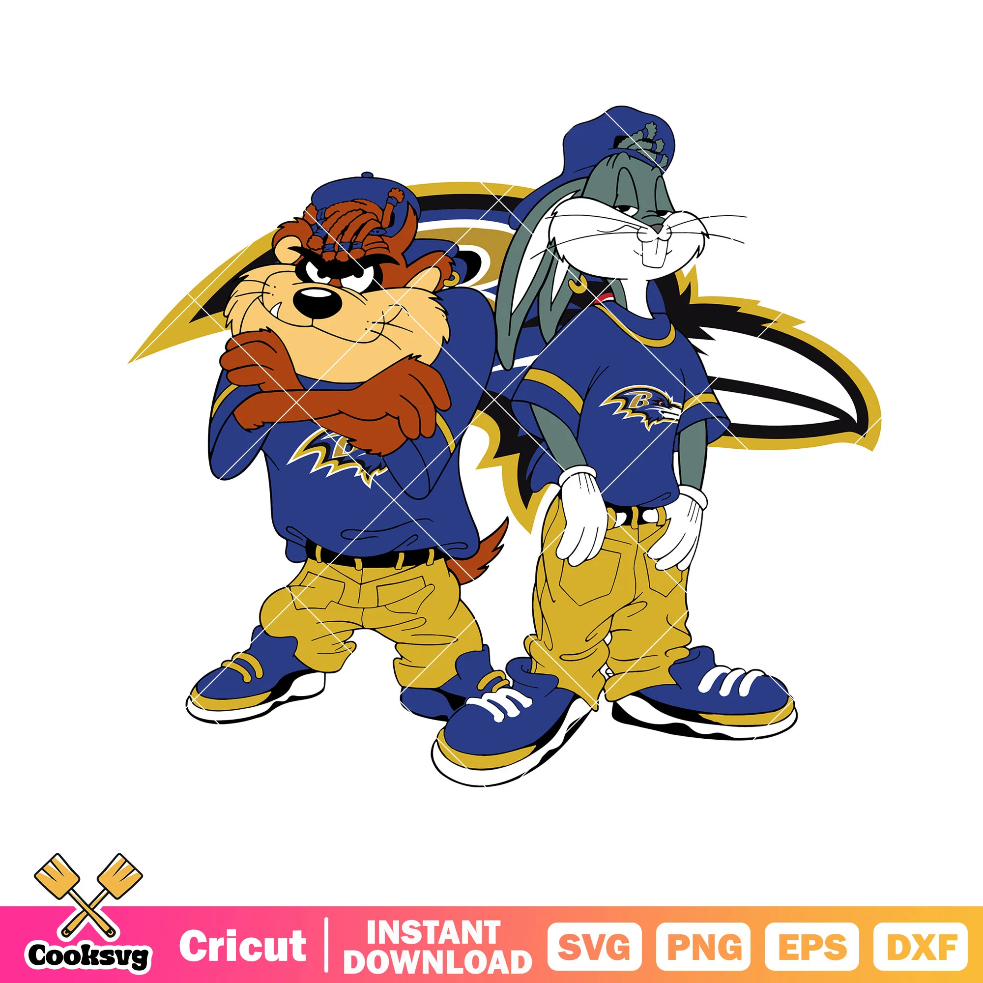 Football tasmanian devil svg. baltimore raven svg, nfl cartoon svg